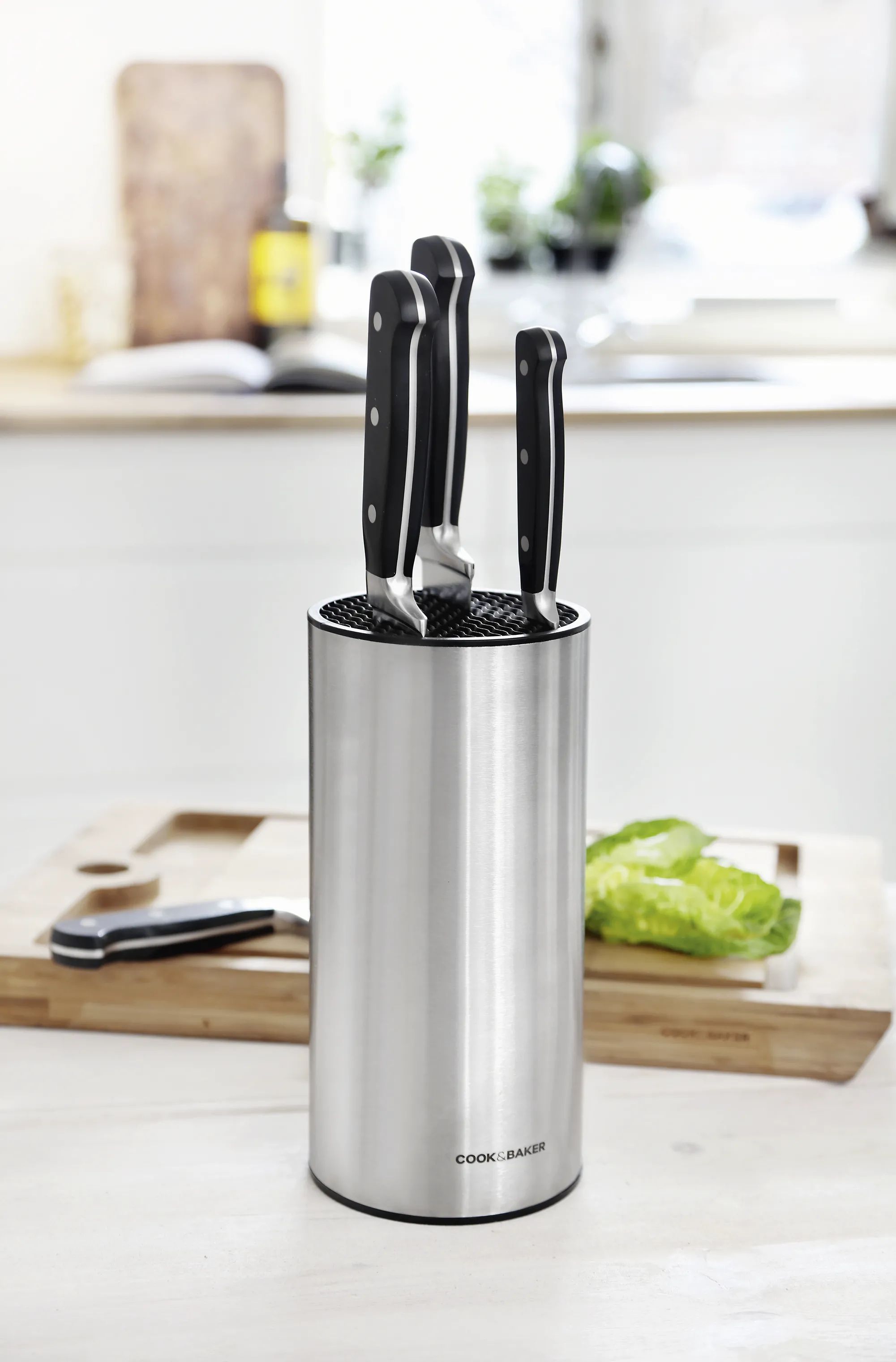 Cook & Baker Knivblokke Knivblok i Stål, 2