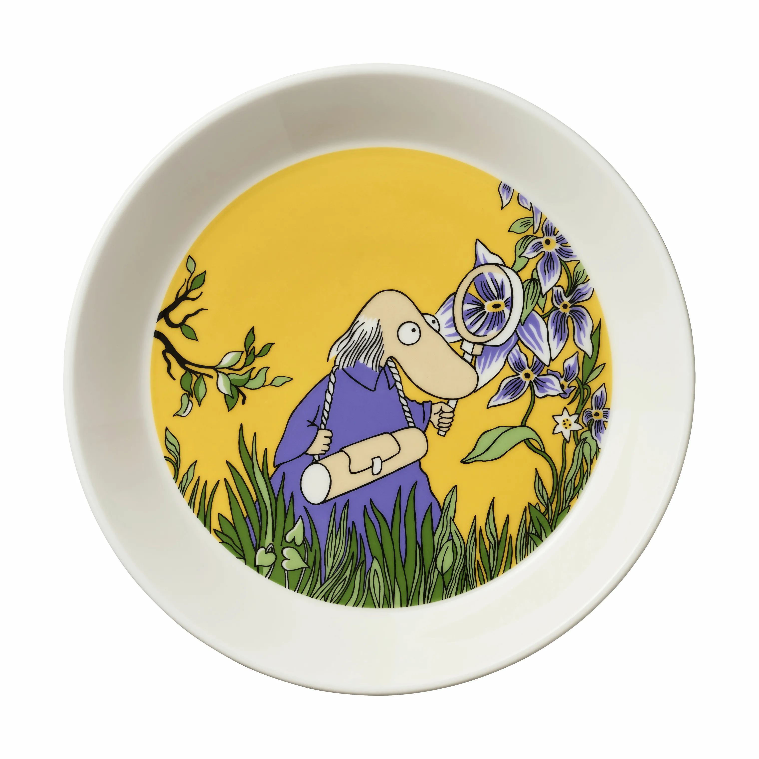 Moomin Arabia Frokosttallerkener Klassisk Tallerken - Hemulen i Hemulen - Gul, 1