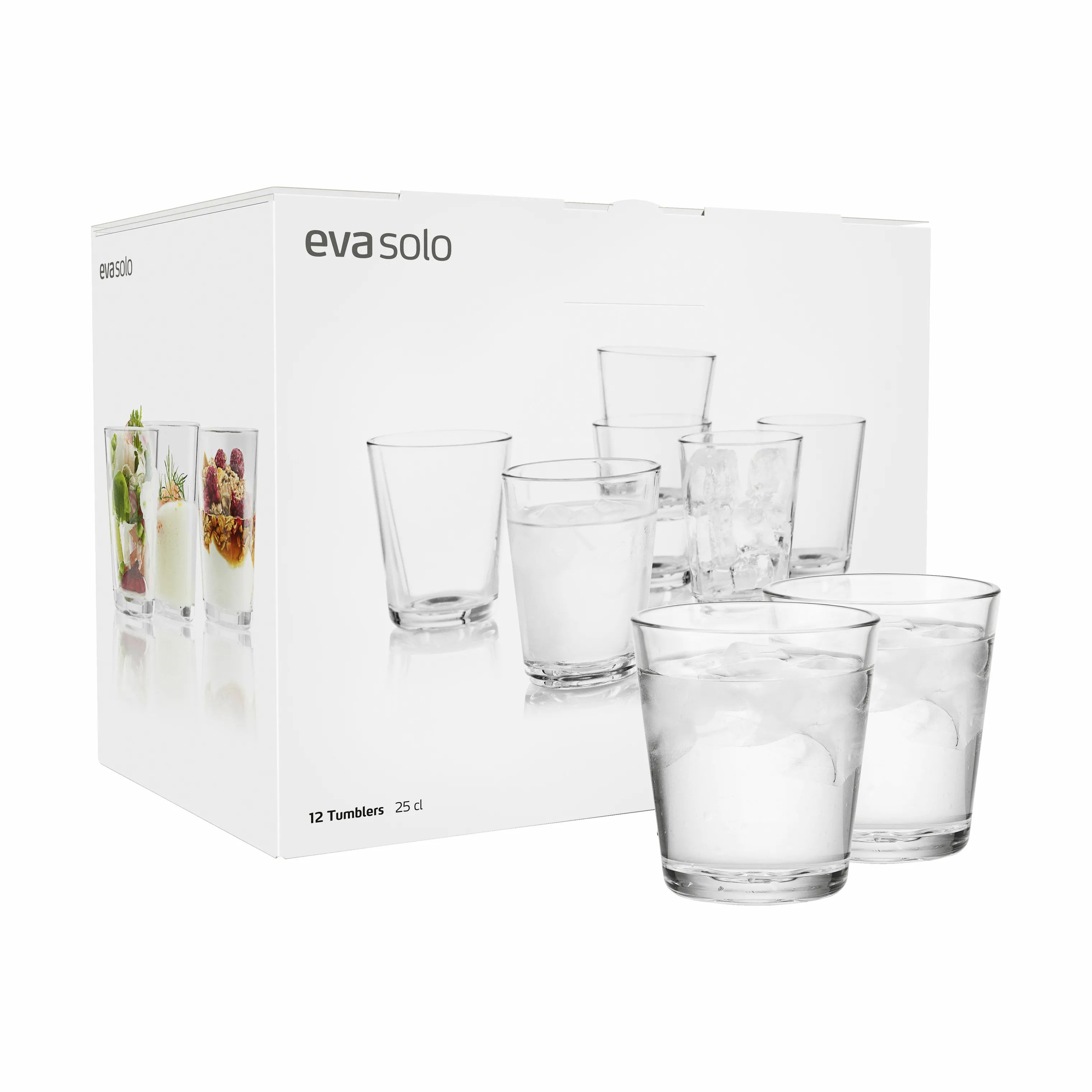Eva Solo Vandglas Vandglas - 12 stk. i Klar, 25 cl, 3