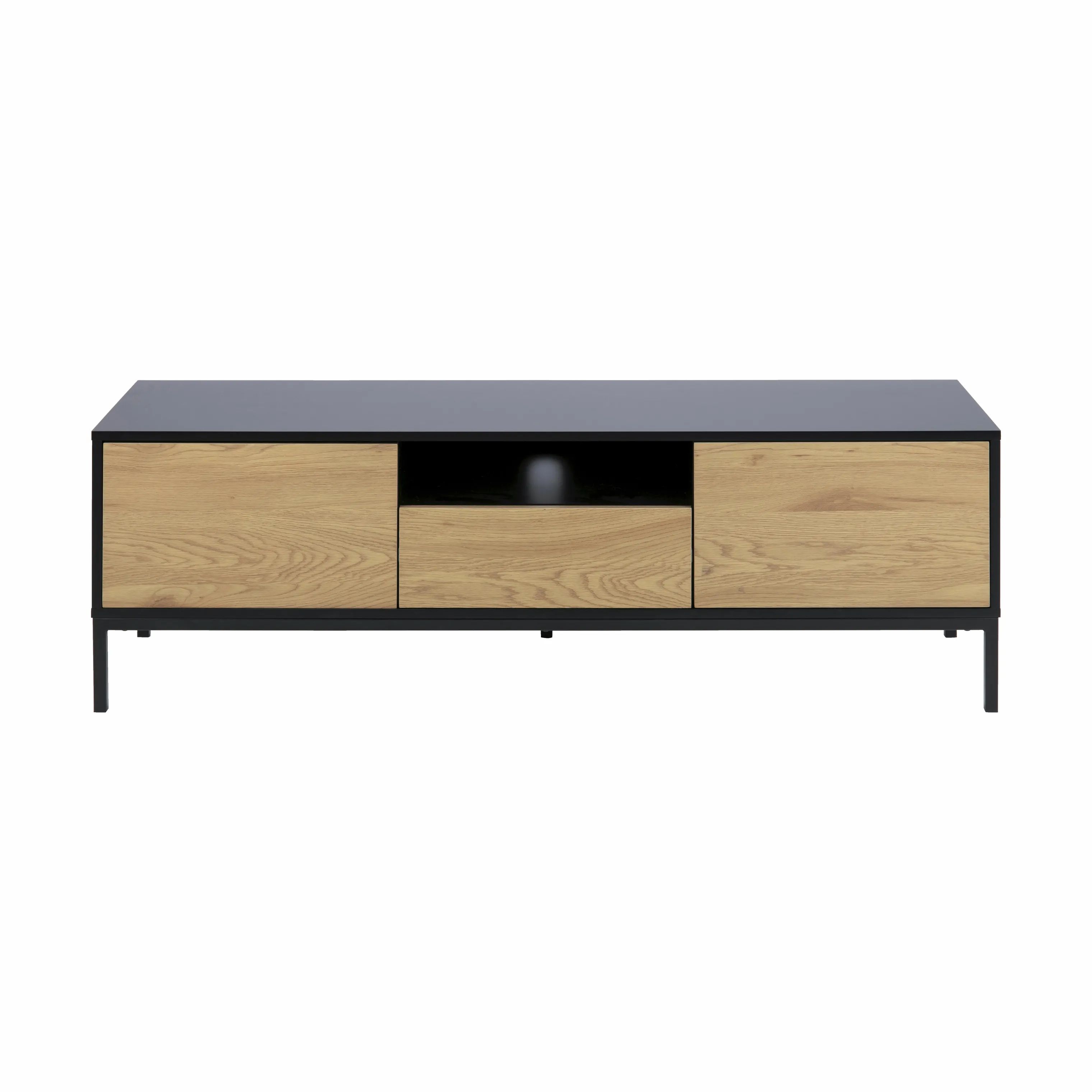 CASA Living TV-borde Seaford TV-bord i Eg/mat sort, 1
