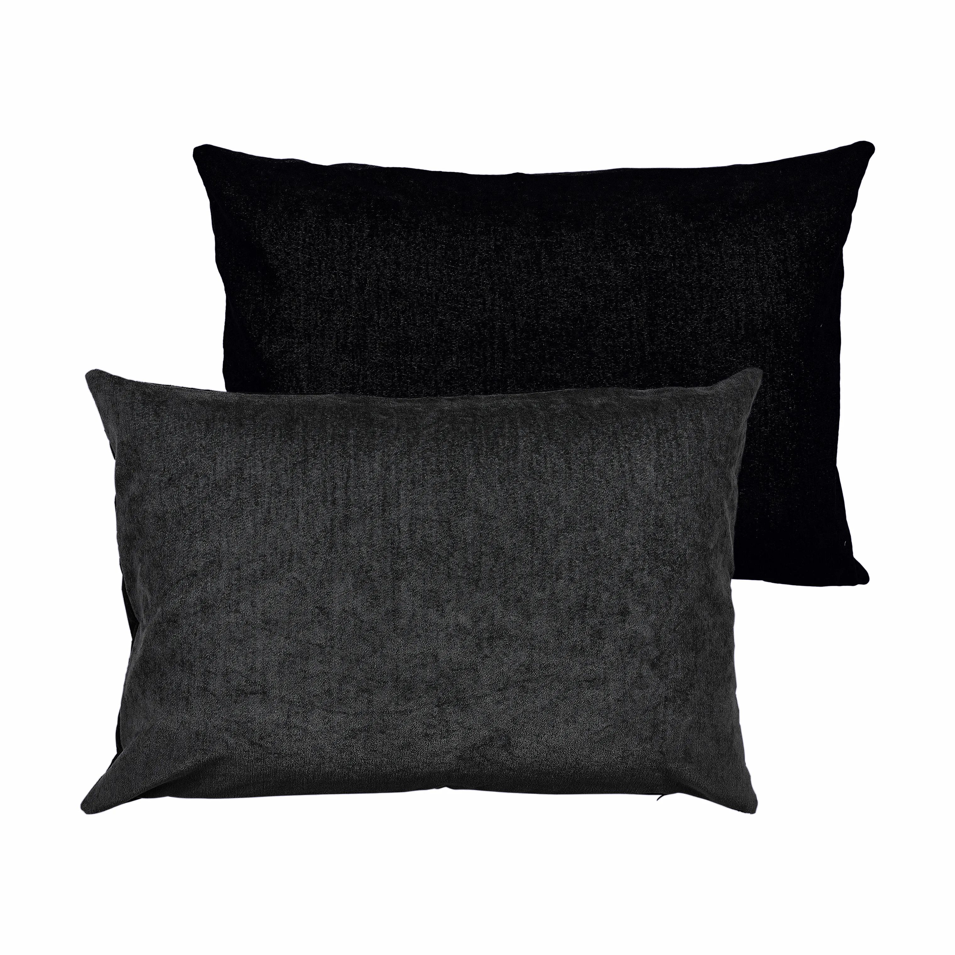 Södahl Pyntepuder Washed Chenille Pudebetræk i Sort, 1