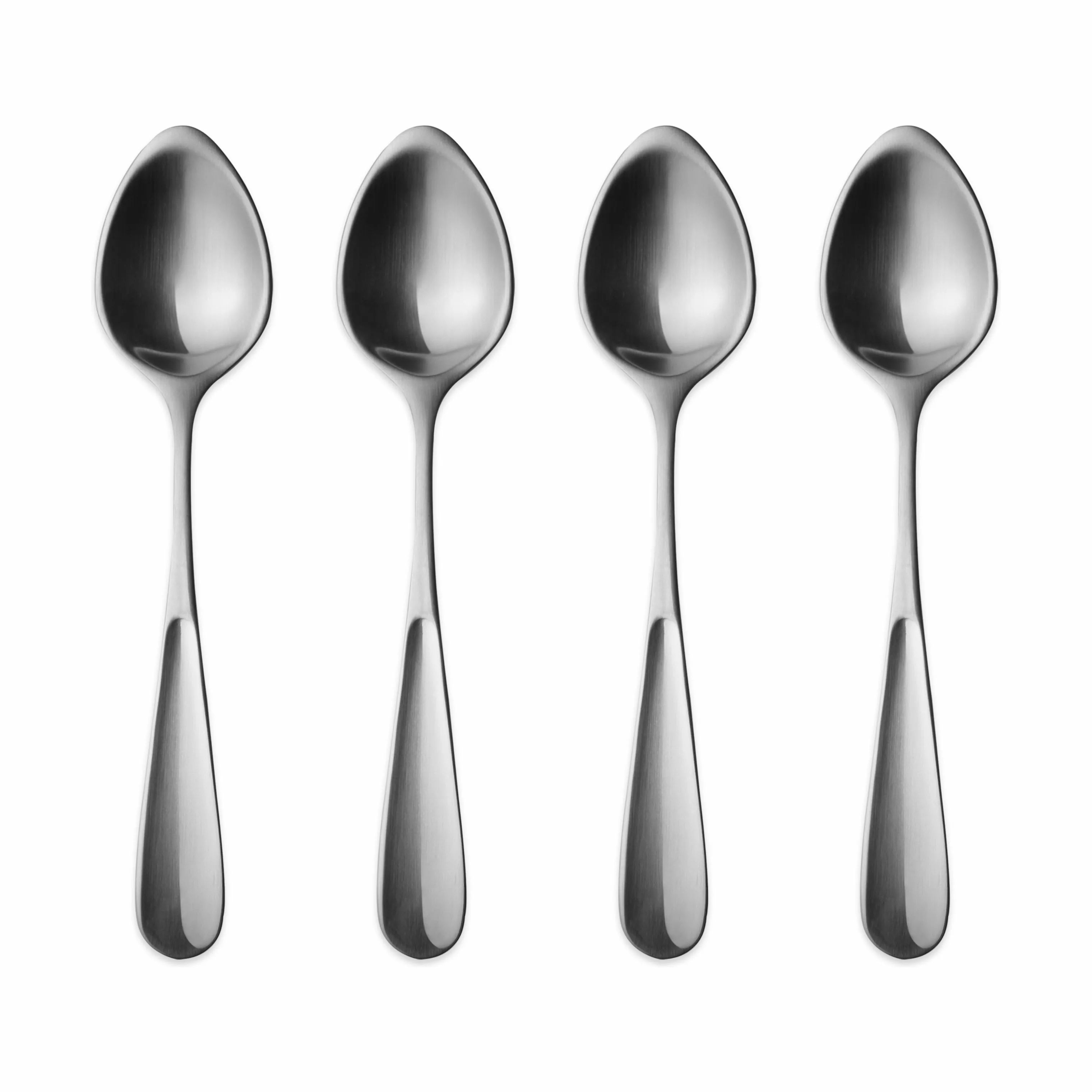 Georg Jensen Kaffe- og teskeer Vivianna Teske Stor - 4 stk. i Sølvfarvet, 14,8 cm, 1