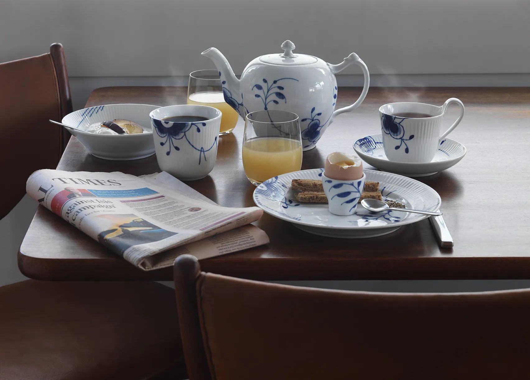 Royal Copenhagen Krus og kopper uden hank Blå Mega Riflet Termokop #1 i #1, 26 cl, 2
