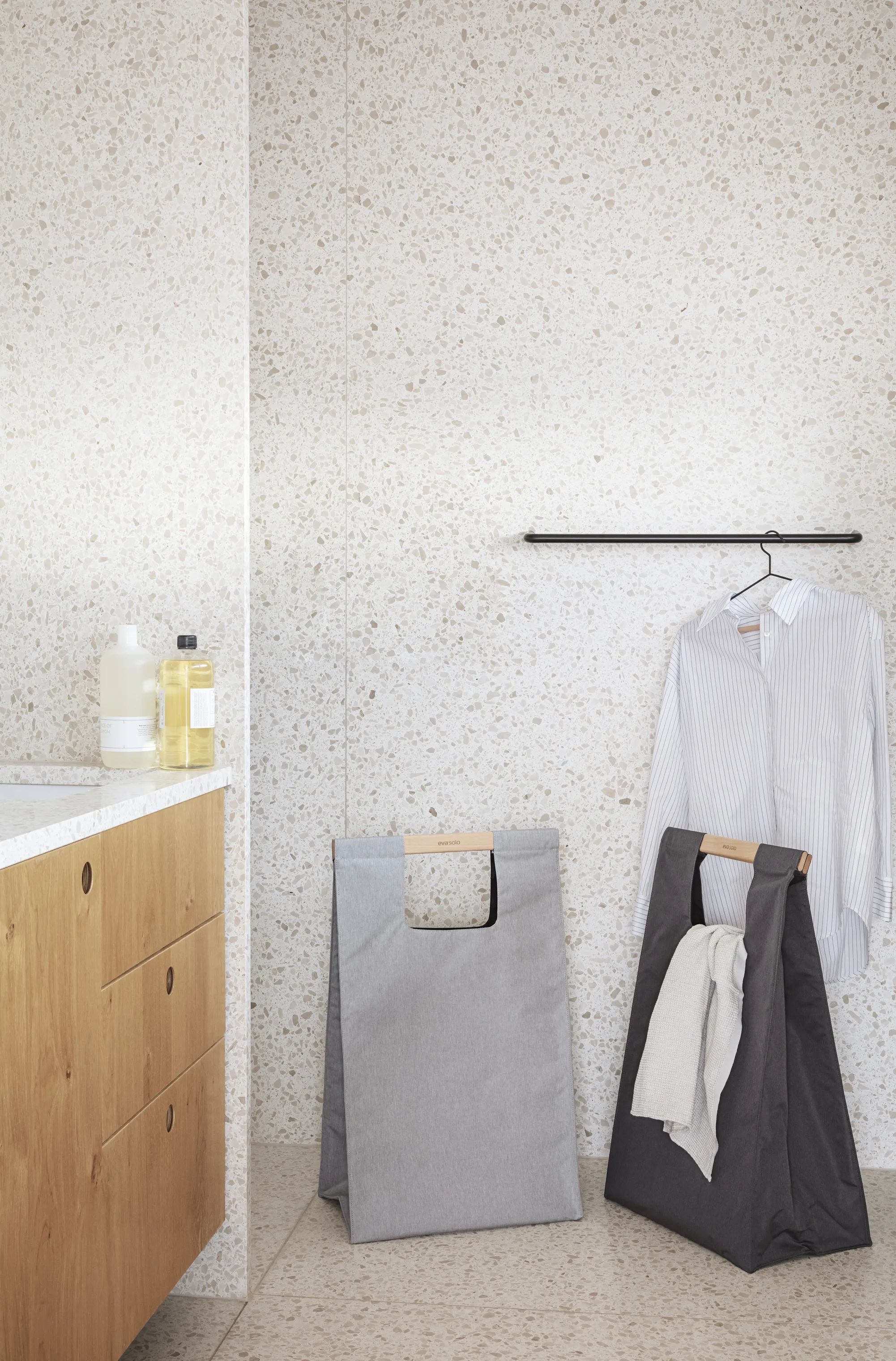 Eva Solo Vasketøjskurve Vasketøjspose i Light grey, 2