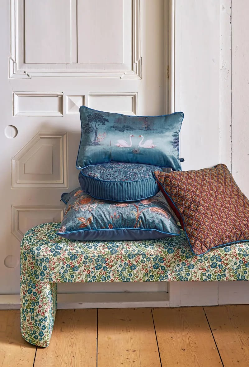 PIP Studio Pyntepuder Pip Studio Home Textiles Darjeeling Pyntepude i Blue, 2