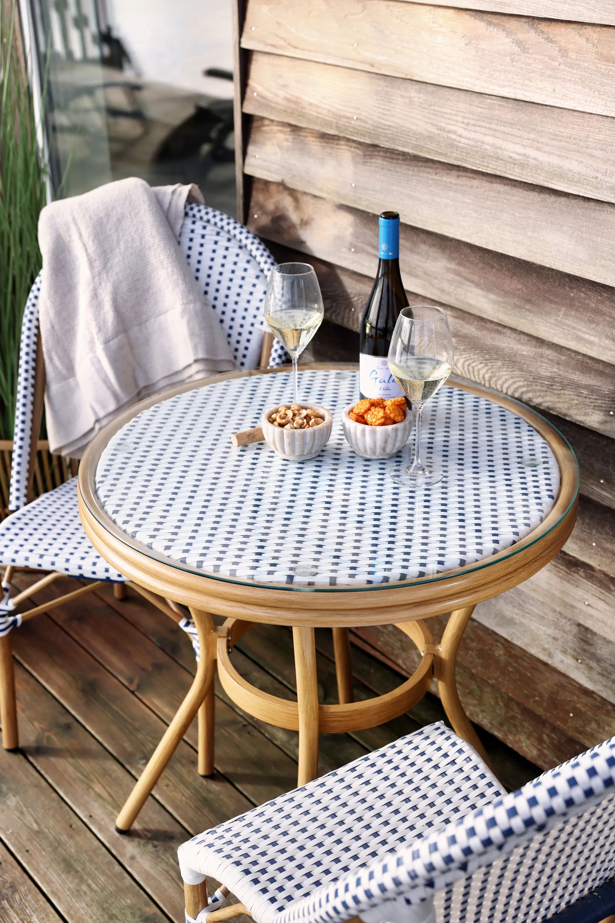 SKAGEN living Caféborde Cafébord i Hvid/blå/natur, 3
