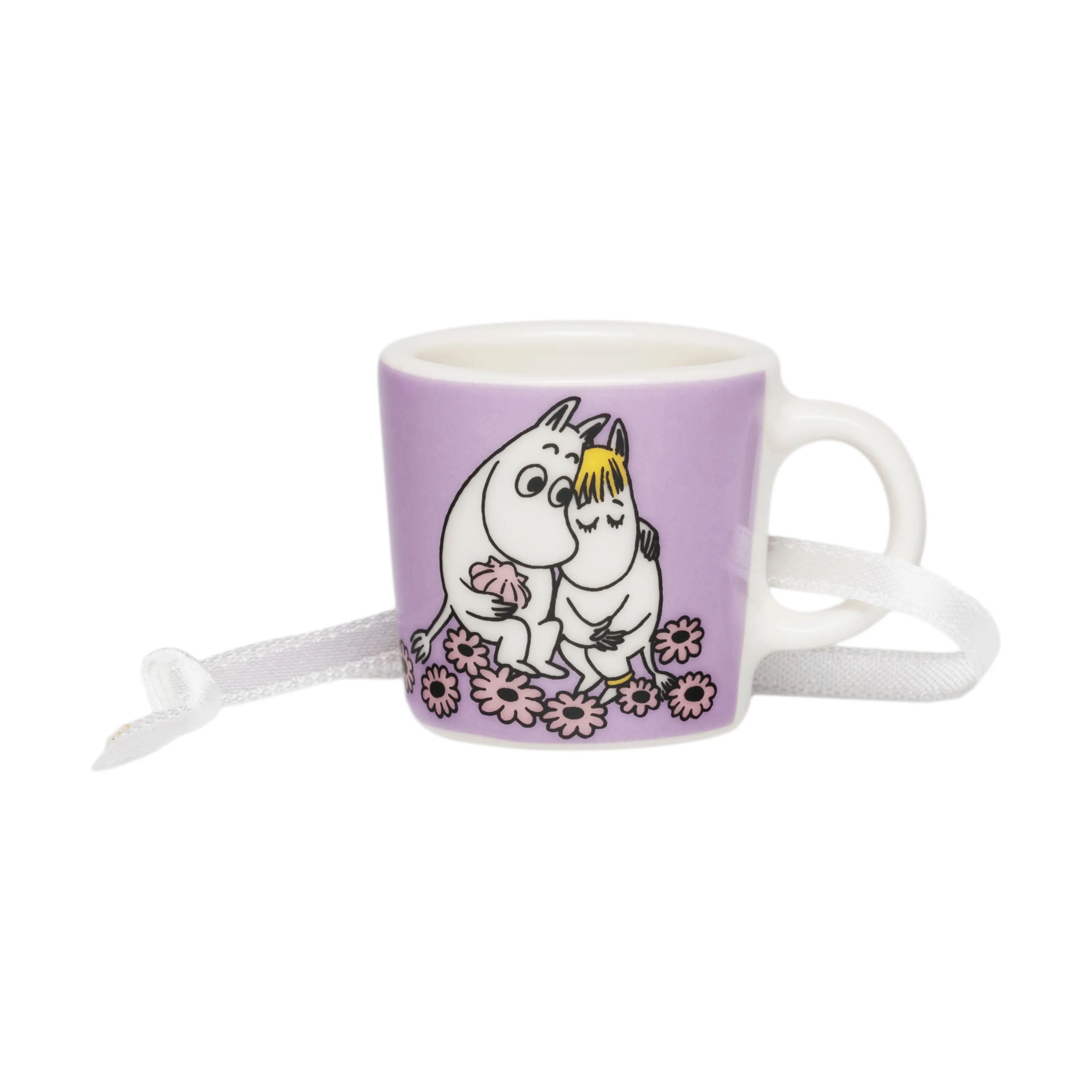 Moomin Arabia Krus og kopper med hank Klassisk Minikrus - Kærester i Kærester/lyserød, 1