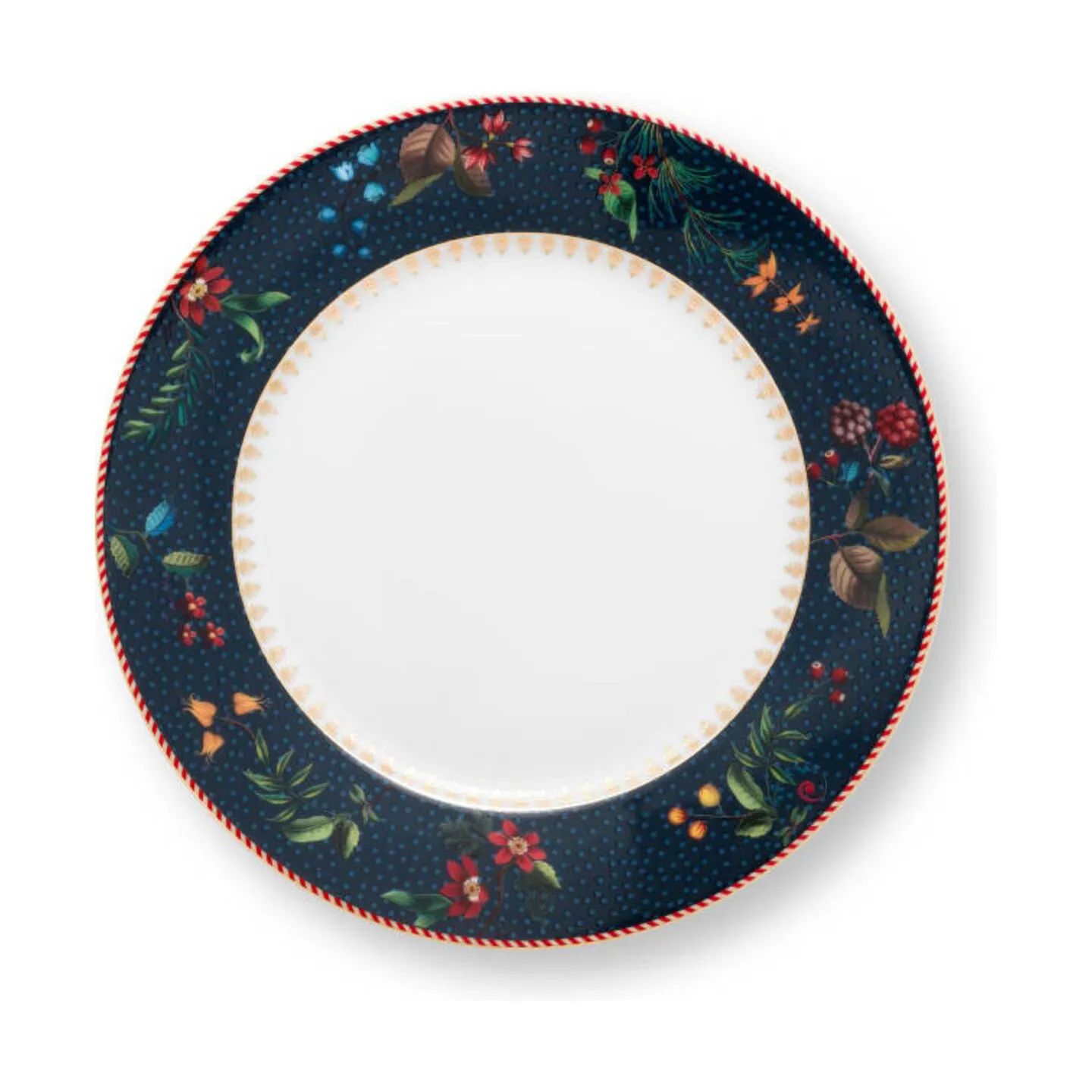 PIP Studio Frokosttallerkener Berry Blues Berry Blue Tallerken i Blå, 21 cm, 1