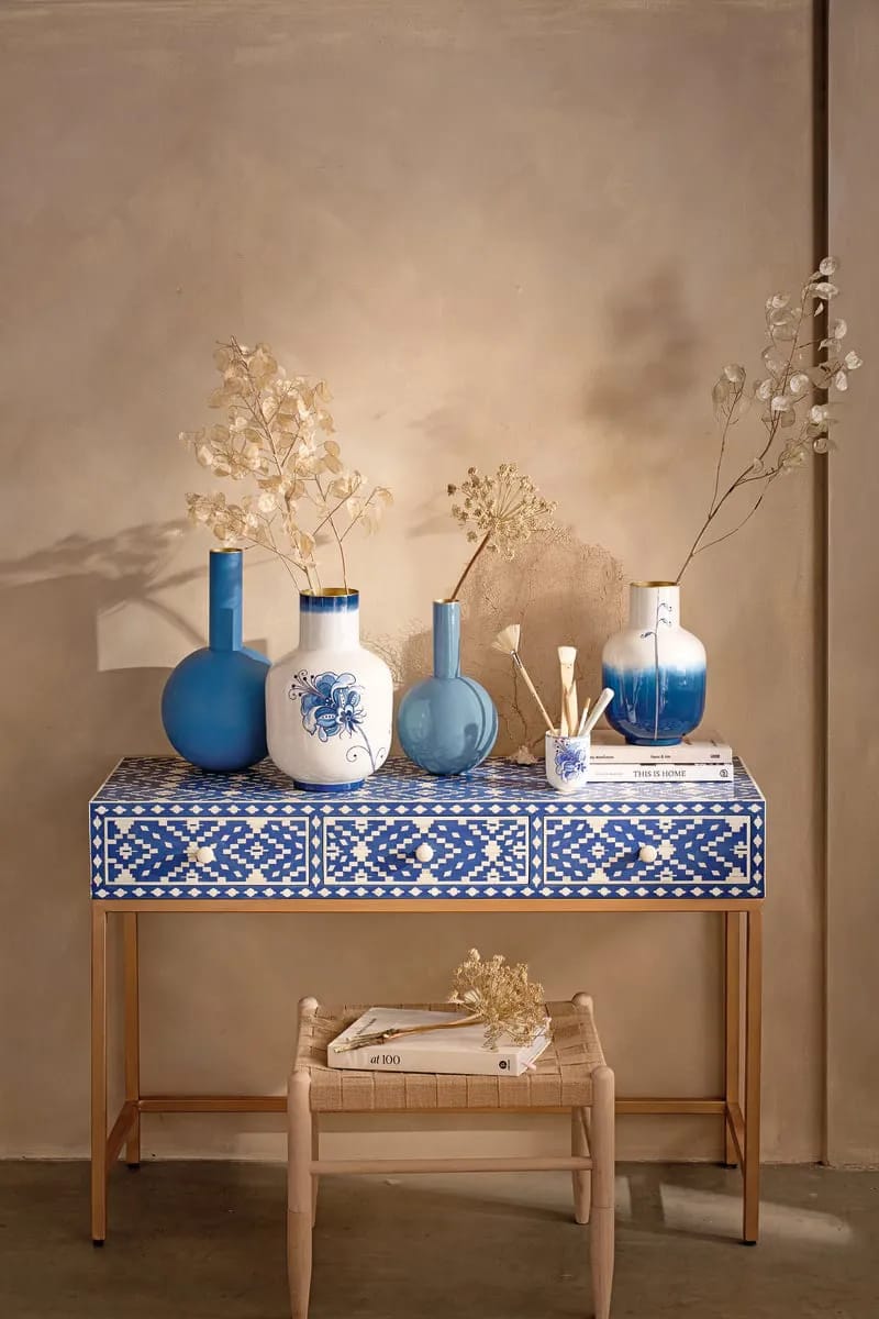 PIP Studio Vaser Blue Bird Vase i Hvid, 3