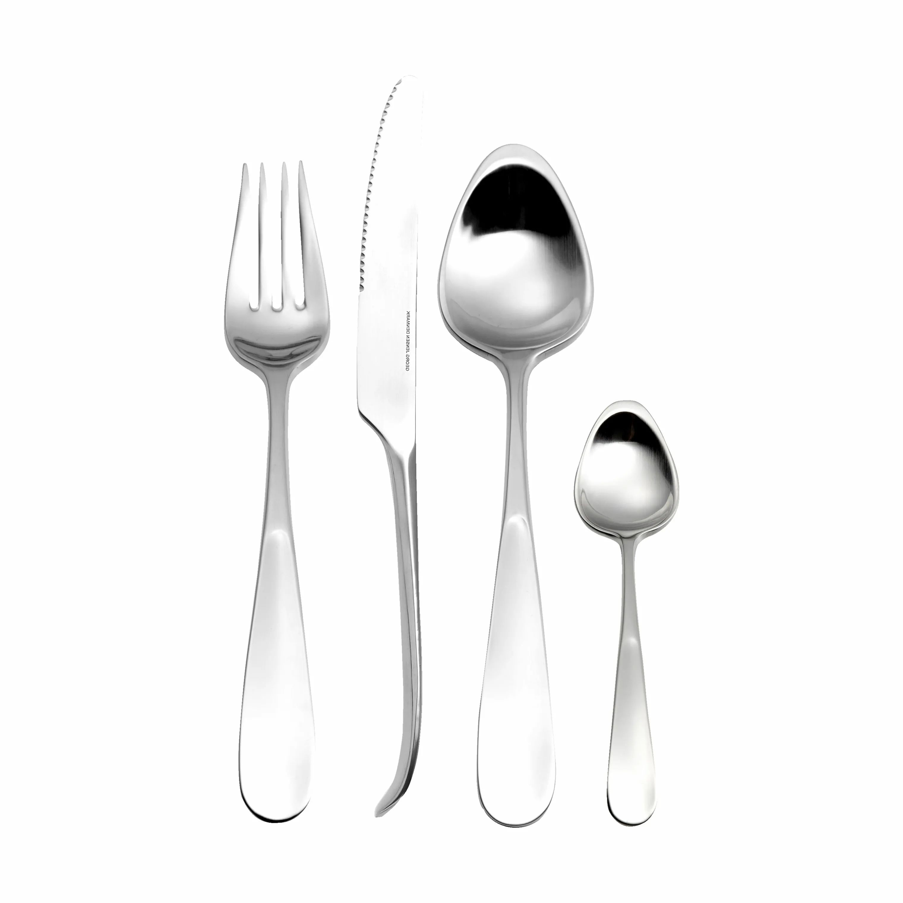 Georg Jensen Bestiksæt Vivianna Bestiksæt - 4 dele i Mat/Stål, 4 stk., 1