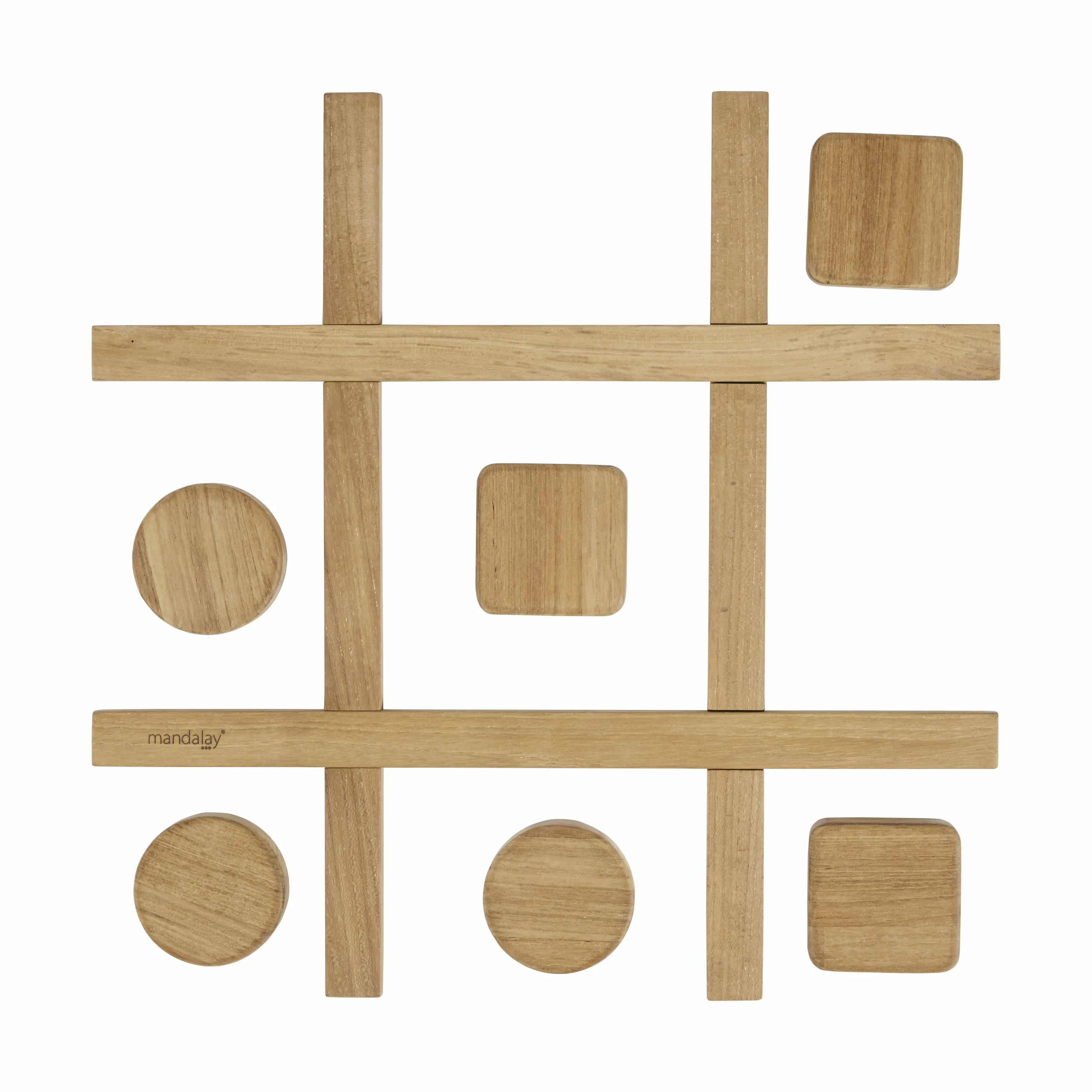 Mandalay Havespil Sussex Kryds & Bolle i Teak, 1