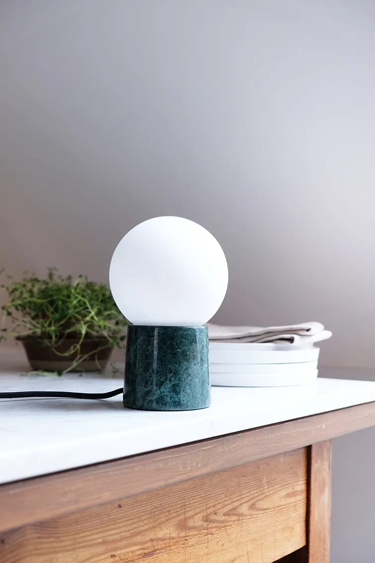 CASA Living Bordlamper Bloom Bordlampe i Grøn, 2