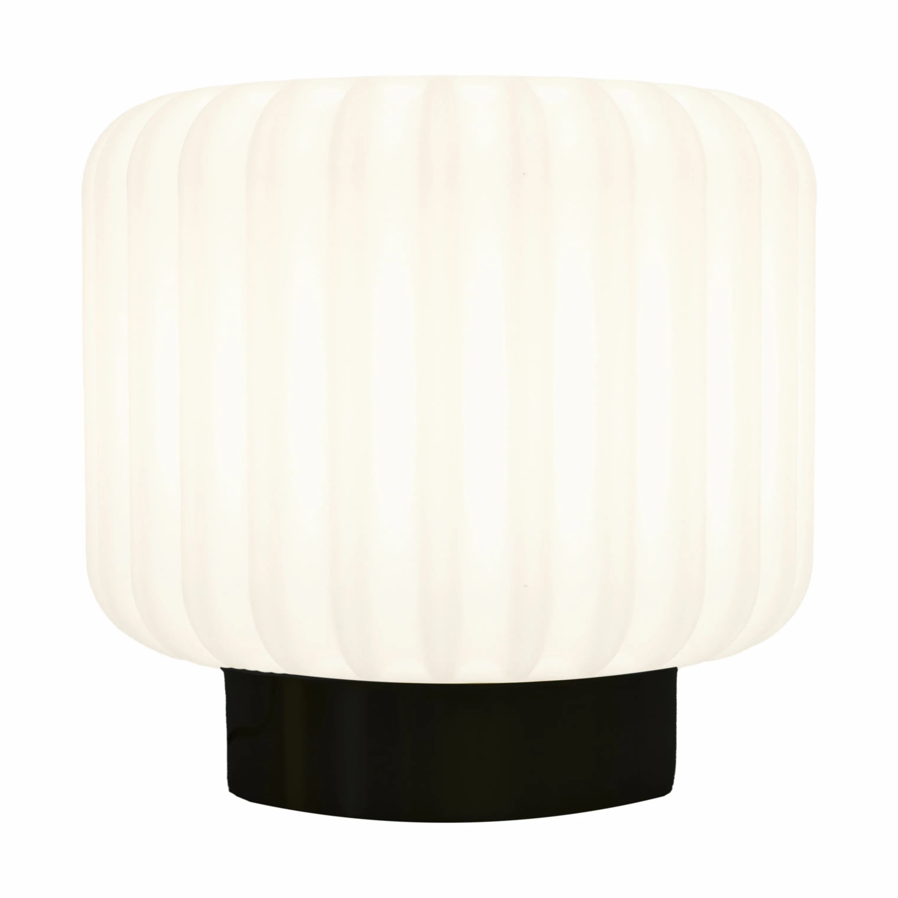 Atelier Pierre since 1968 Bordlamper Dentelles Wide XL Portable Bordlampe i Hvid/sort, 30,7 cm, 1