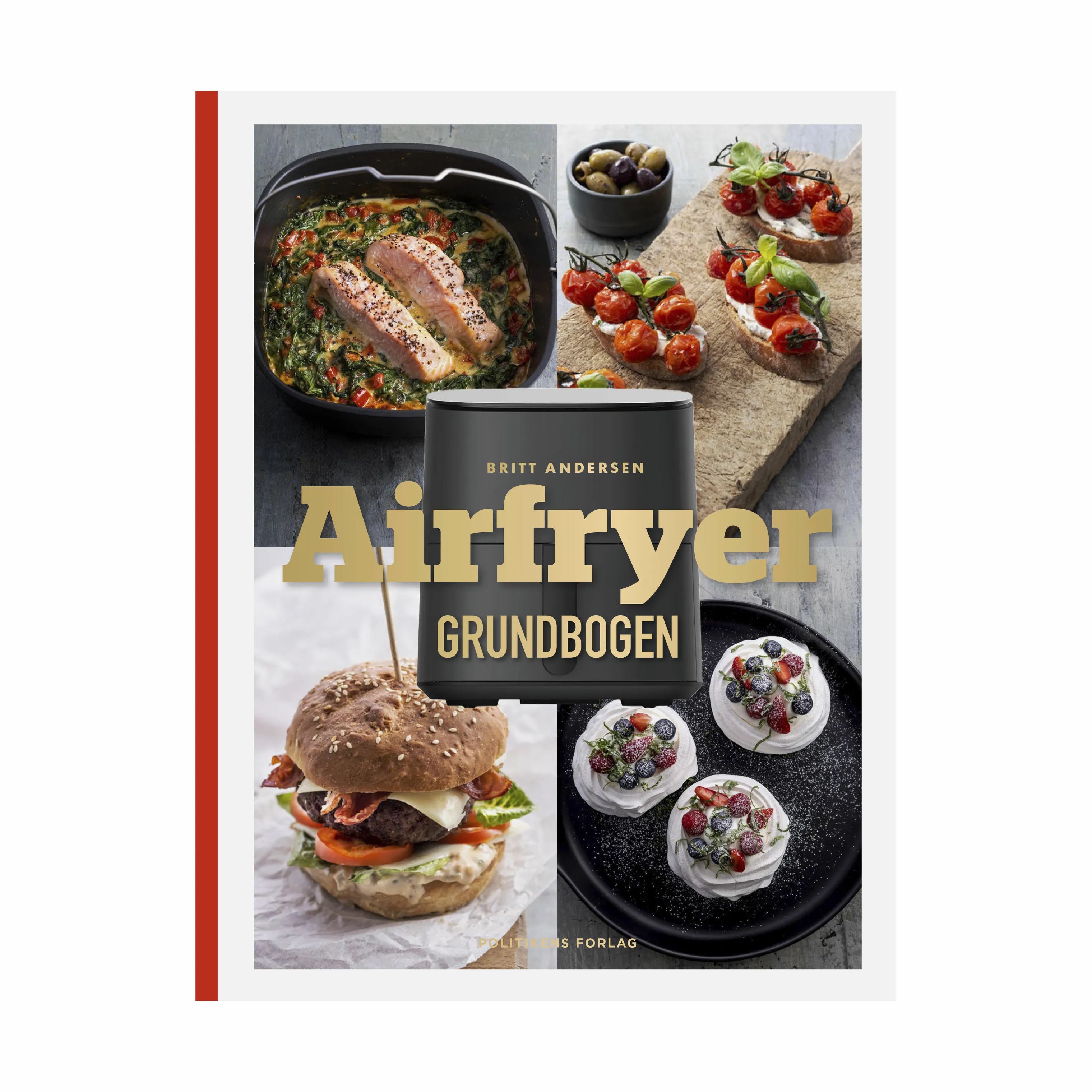 Britt Andersen Kogebøger Airfryer Grundbogen i Rød, 1