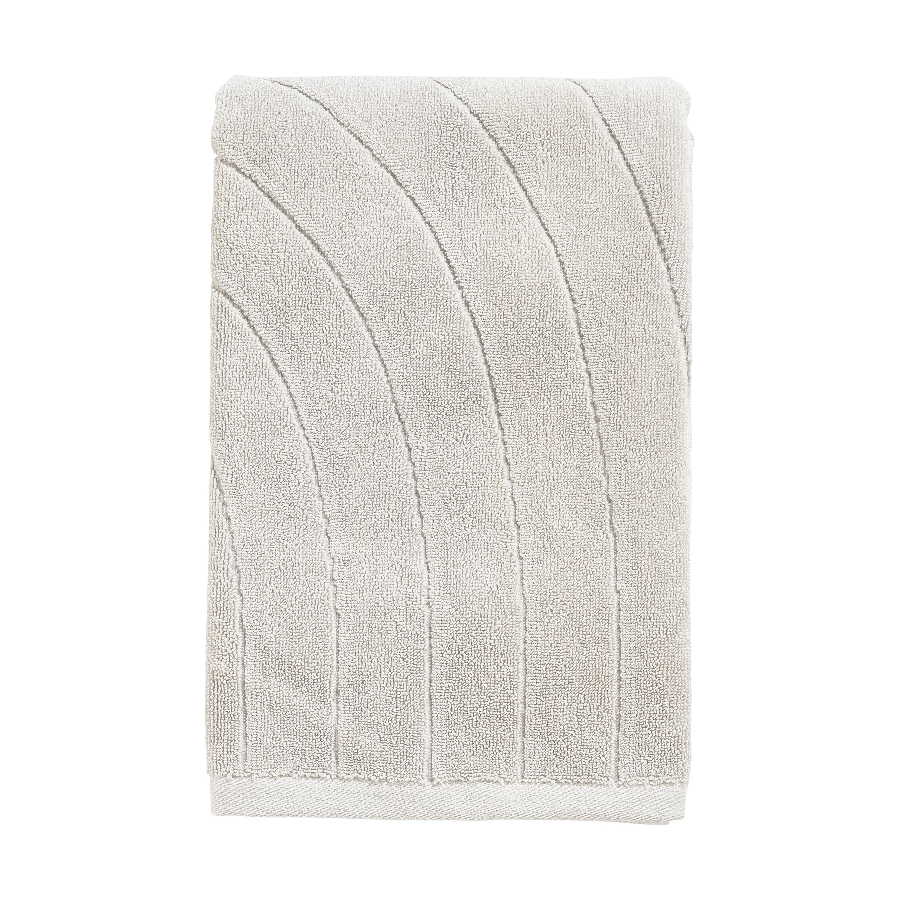 Zone Håndklæder Time  Badehåndklæde i Soft grey, B70 x L140 cm, 1