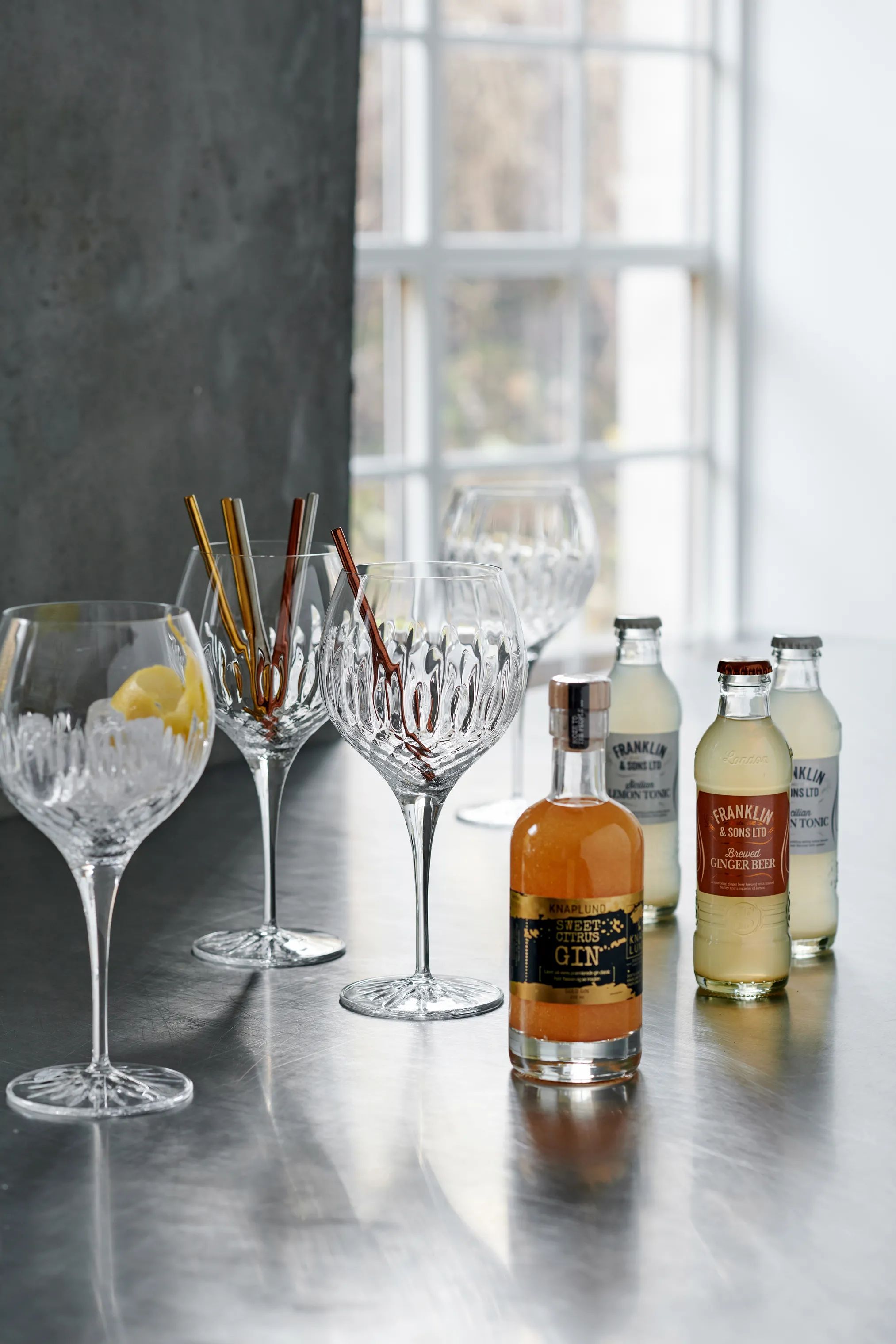 Knaplund Spiritus Ready To Mix Gincocktail Golddigger - 4 dele i Golddigger - 850 ml, 2