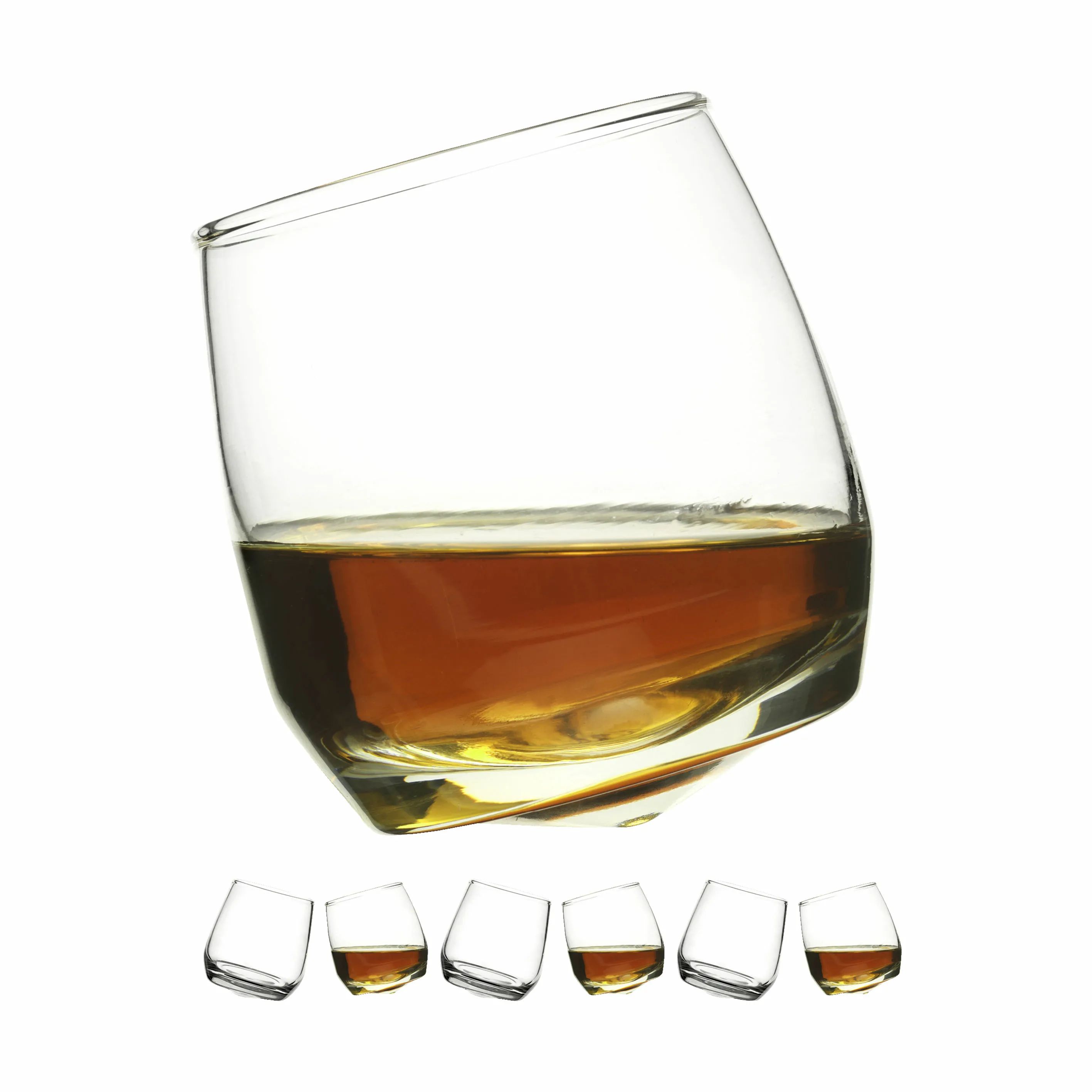 Sagaform Lowball glas Whiskyglas - 6 stk. i Klar, 4