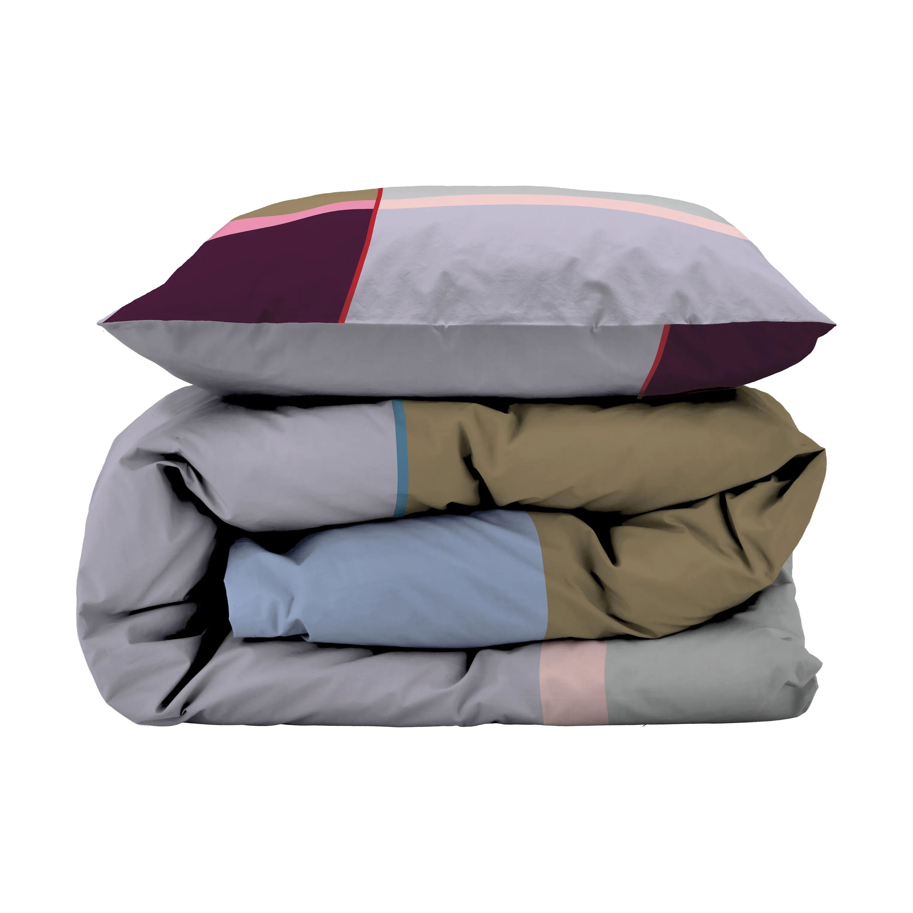 Södahl Sengetøj Colour Block Colour Sengetøj i Lilla, B140 x L220 cm, 2