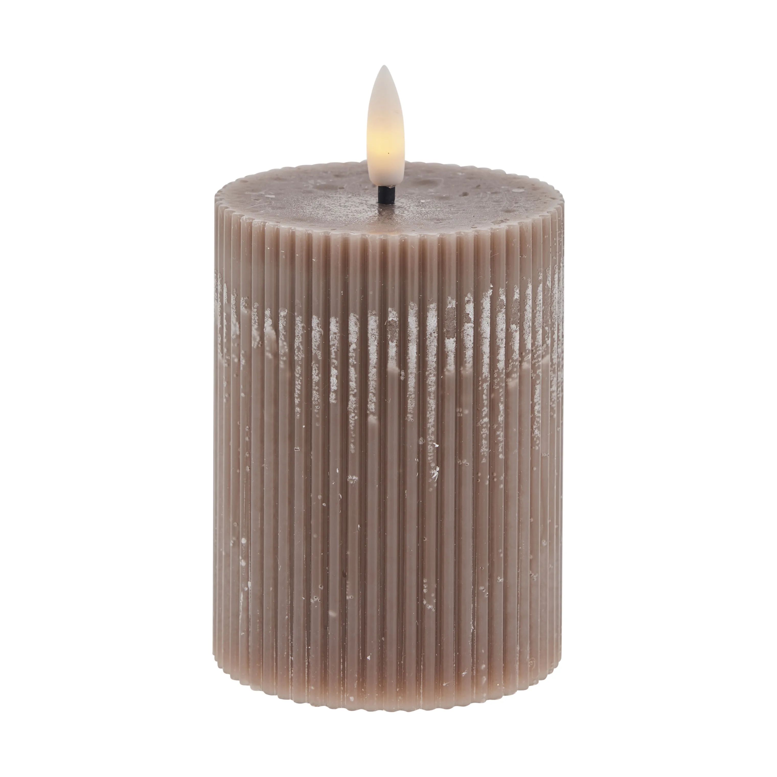 Lene Bjerre LED-lys Lillia LED Bloklys i lyserød, H10 x Ø7,5 cm, 1