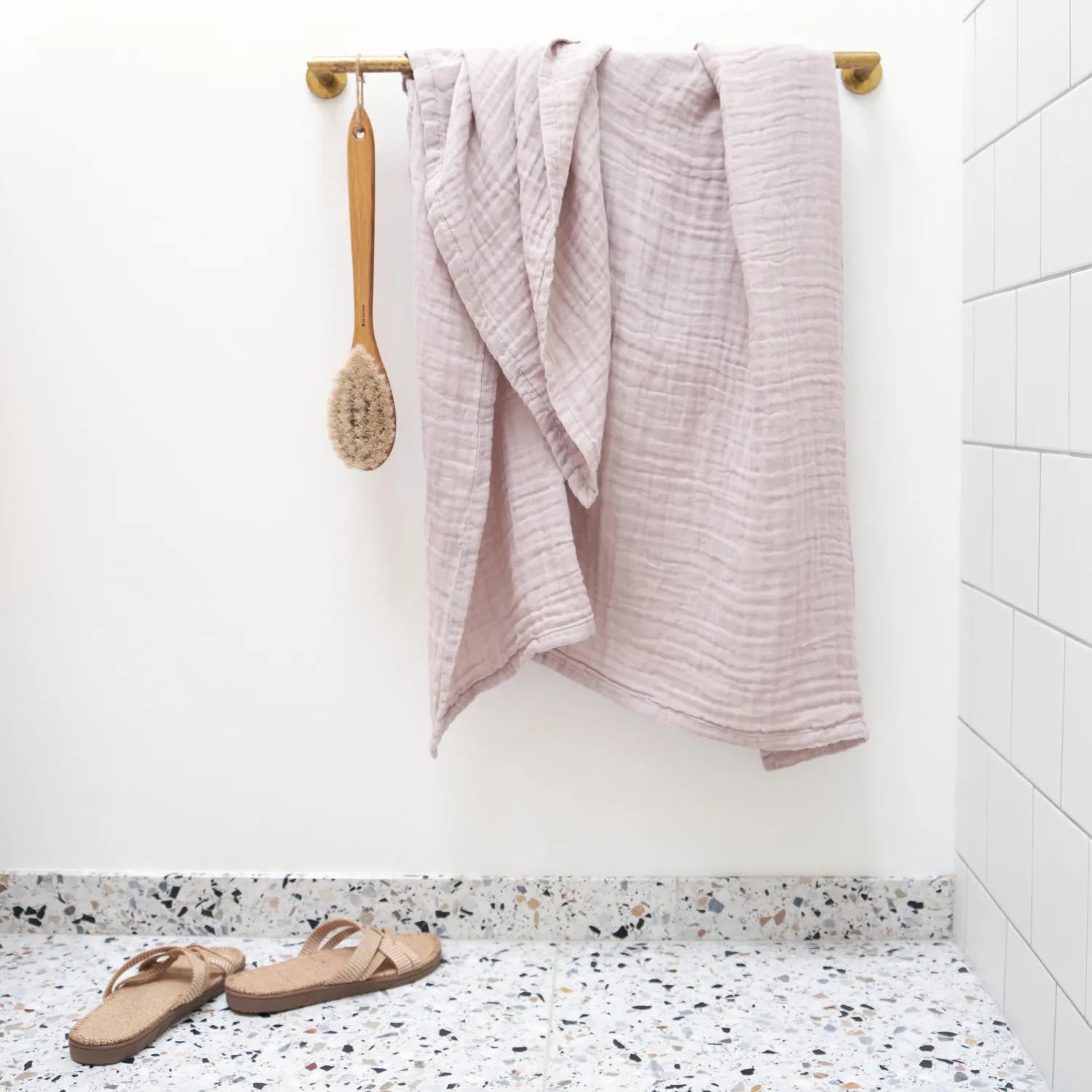 The Organic Company Håndklæder Fine Badelagen i Dusty Lavender, 2