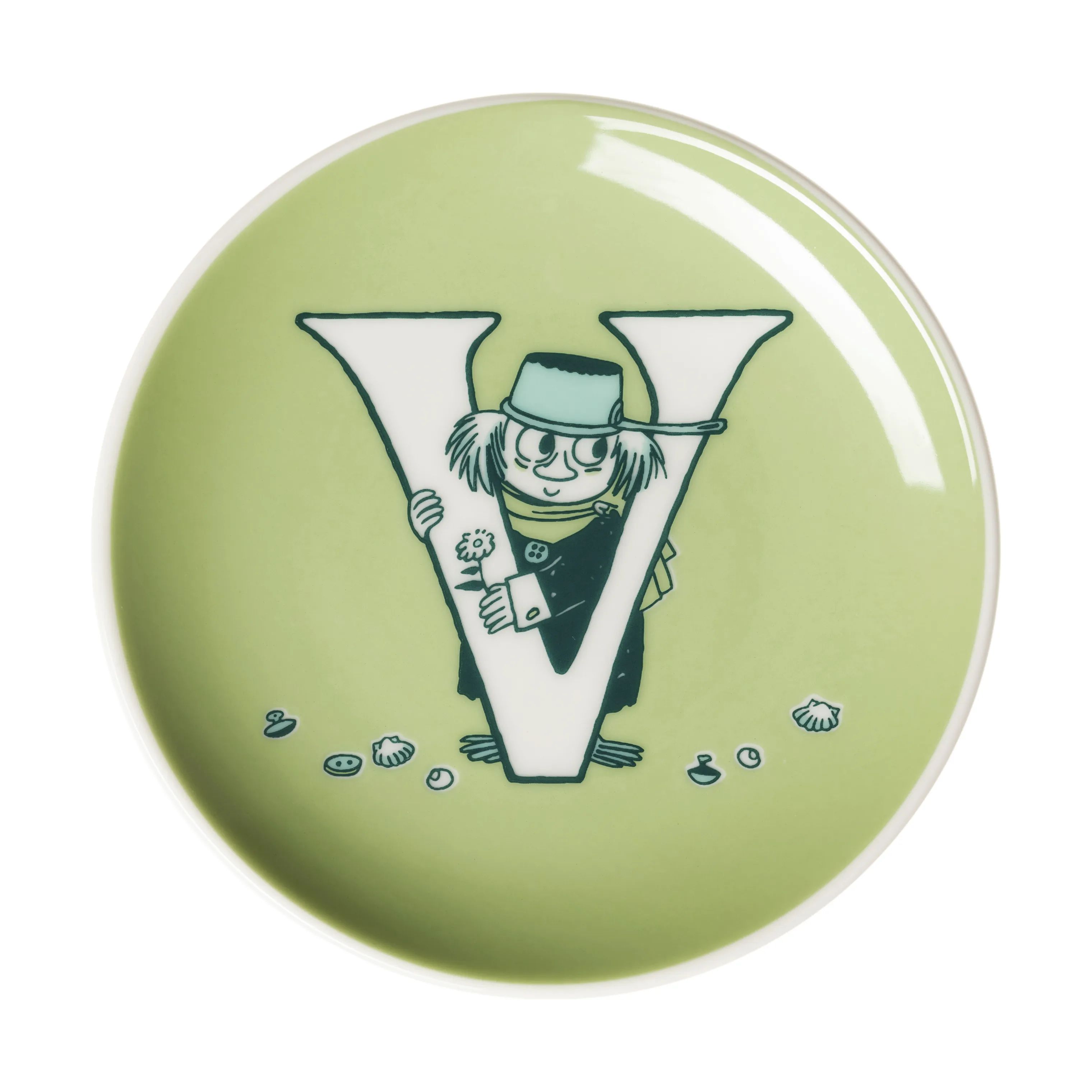 Moomin Arabia Kagetallerkener Arabia Service ABC Tallerken - V i V, 1