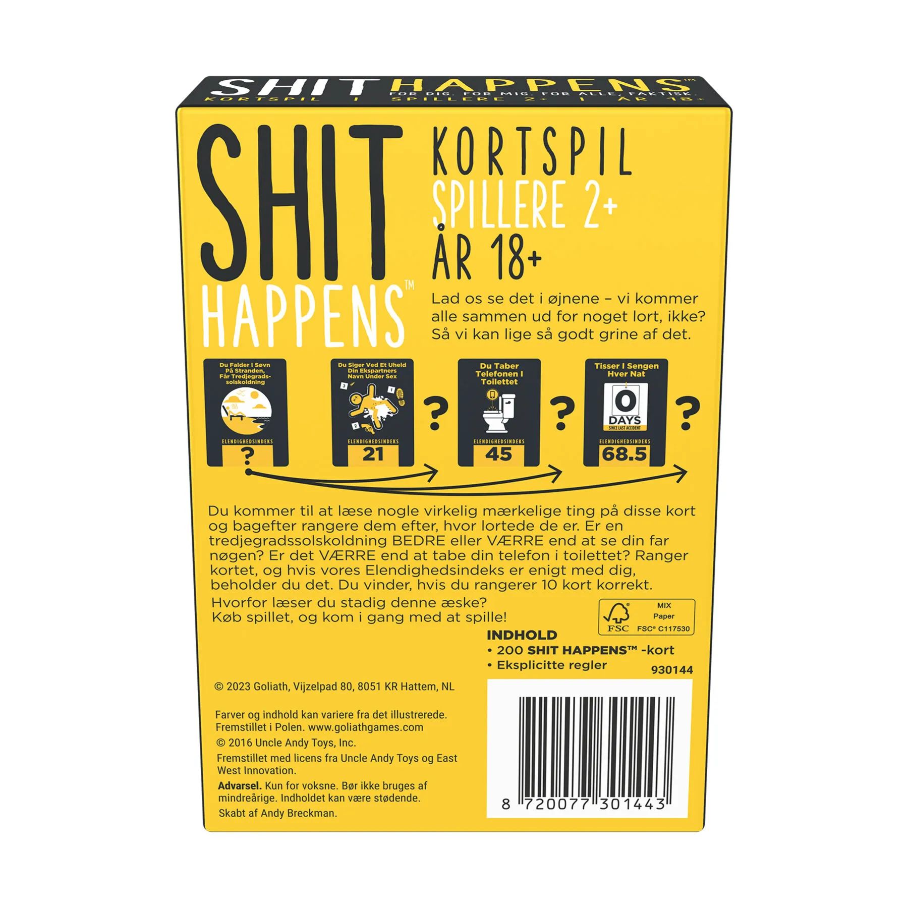 Spilbræt Spil Kortspil - Shit Happens i Sort, 3