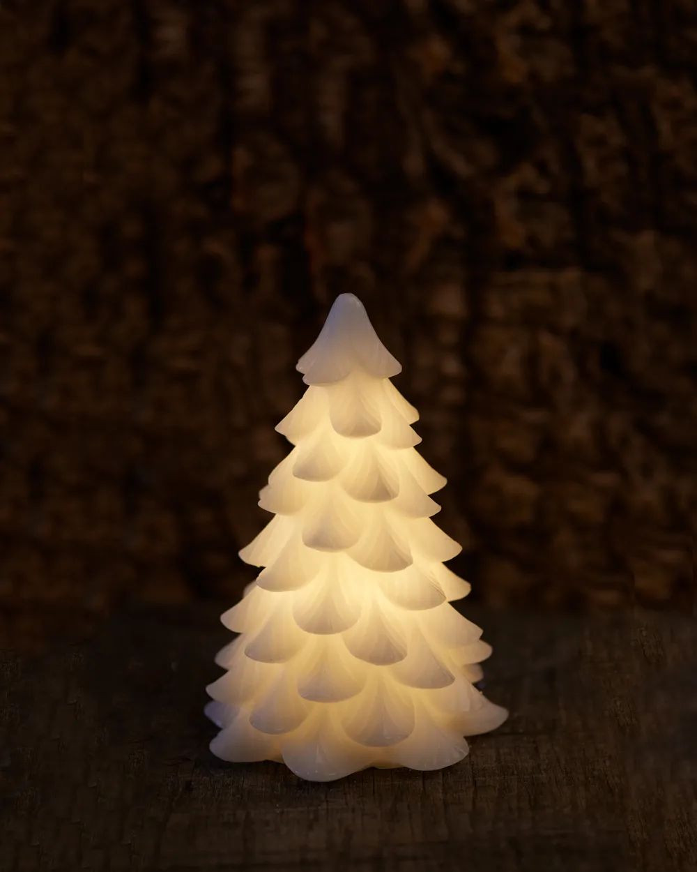 Sirius LED-lys Clara Carla Juletræ Vokslys i Hvid, 16 cm, 1