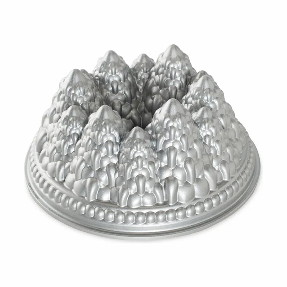 Nordic Ware Øvrige bageforme Pine Forest Bundt Kageform i Sølvfarvet, 1