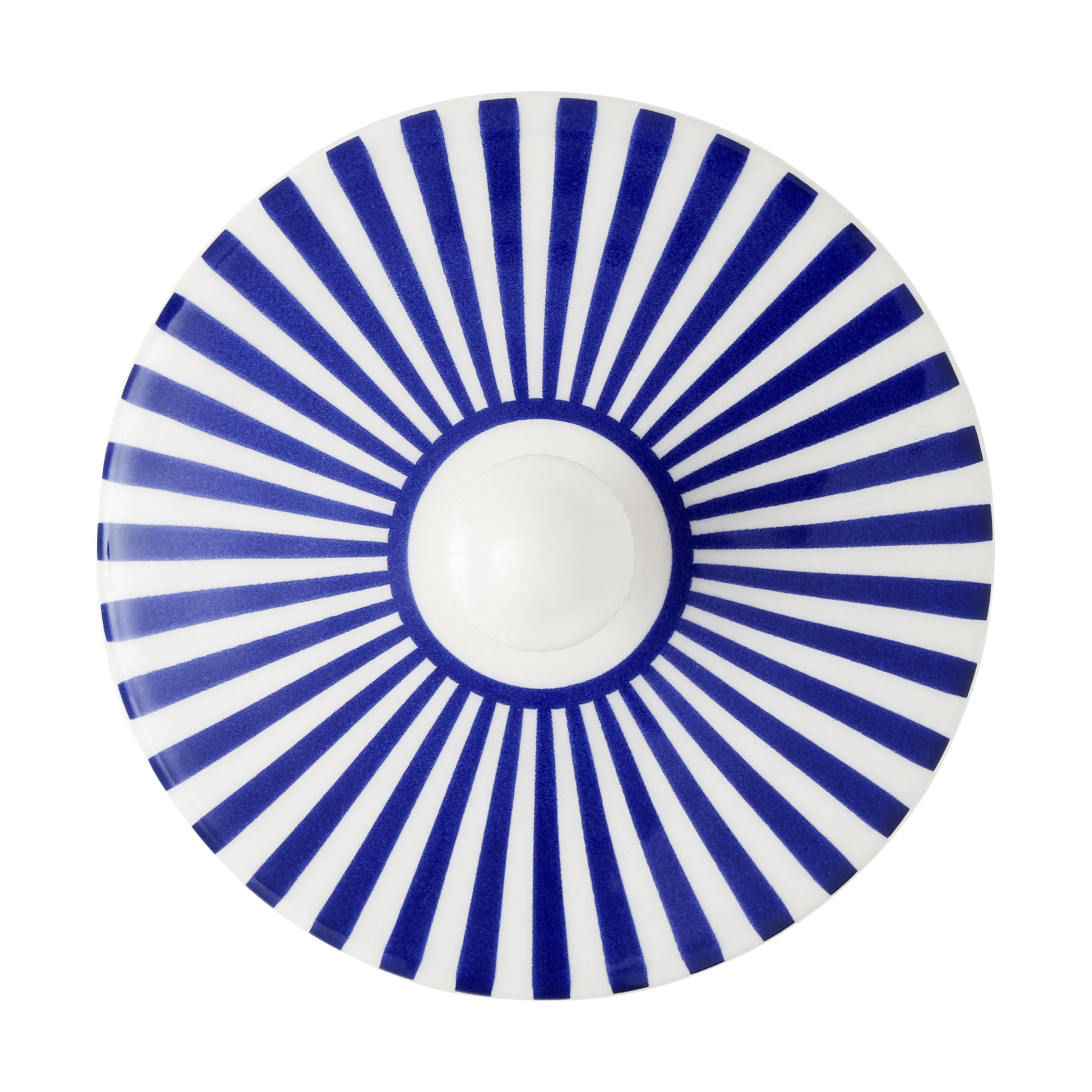 Spode Sukkerskåle Steccato Sukkerkrukke m.låg i blå/hvid, 3