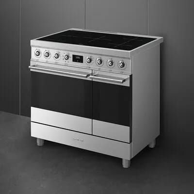 Smeg Komfurer Classic Induktionskomfur C92IMX2 i 90 cm, 2