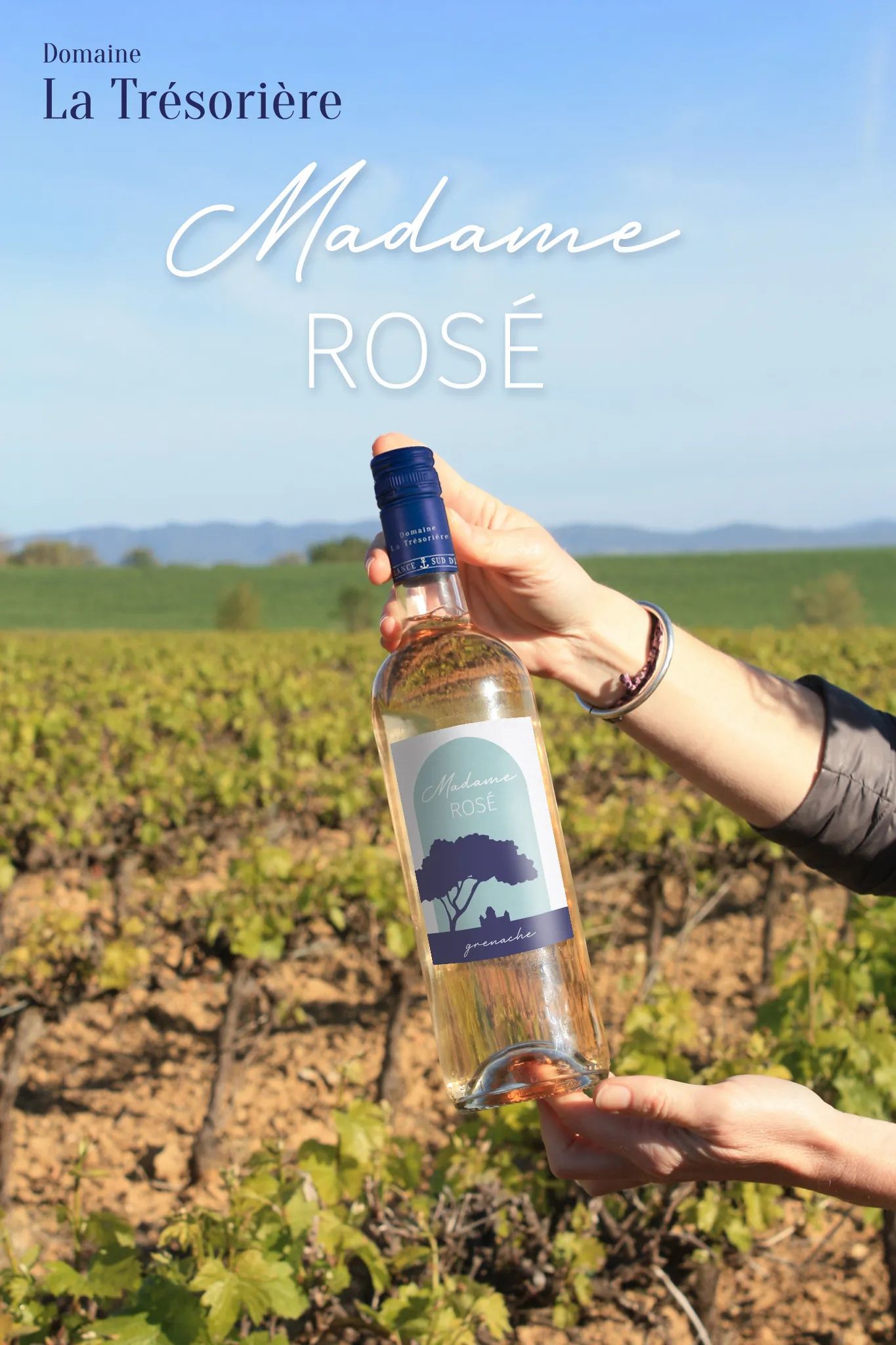 Domaine La Trésorieré Vin Rosévin Madame Rosé i Laksefarvet, 2