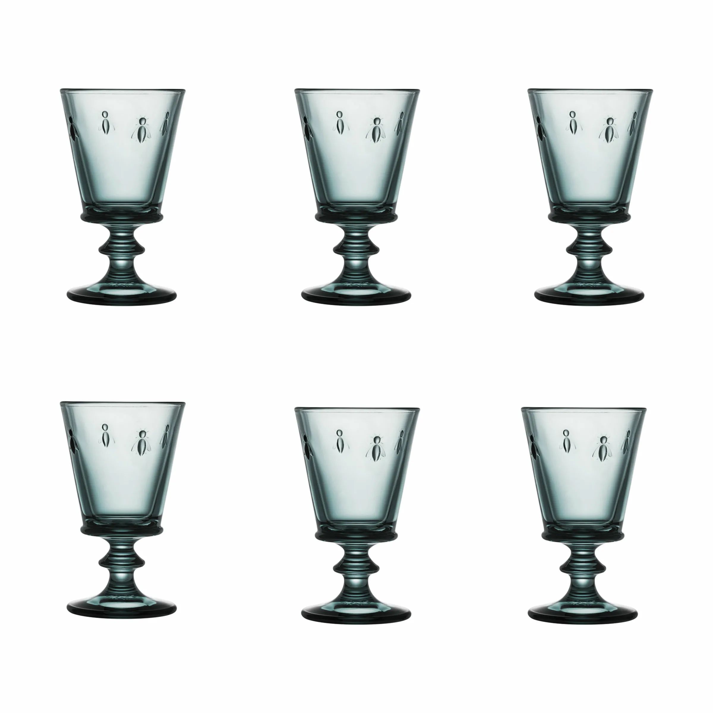 La Rochère Rødvinsglas Abeille Vinglas - 6 stk. i Blå, 24 cl, 1
