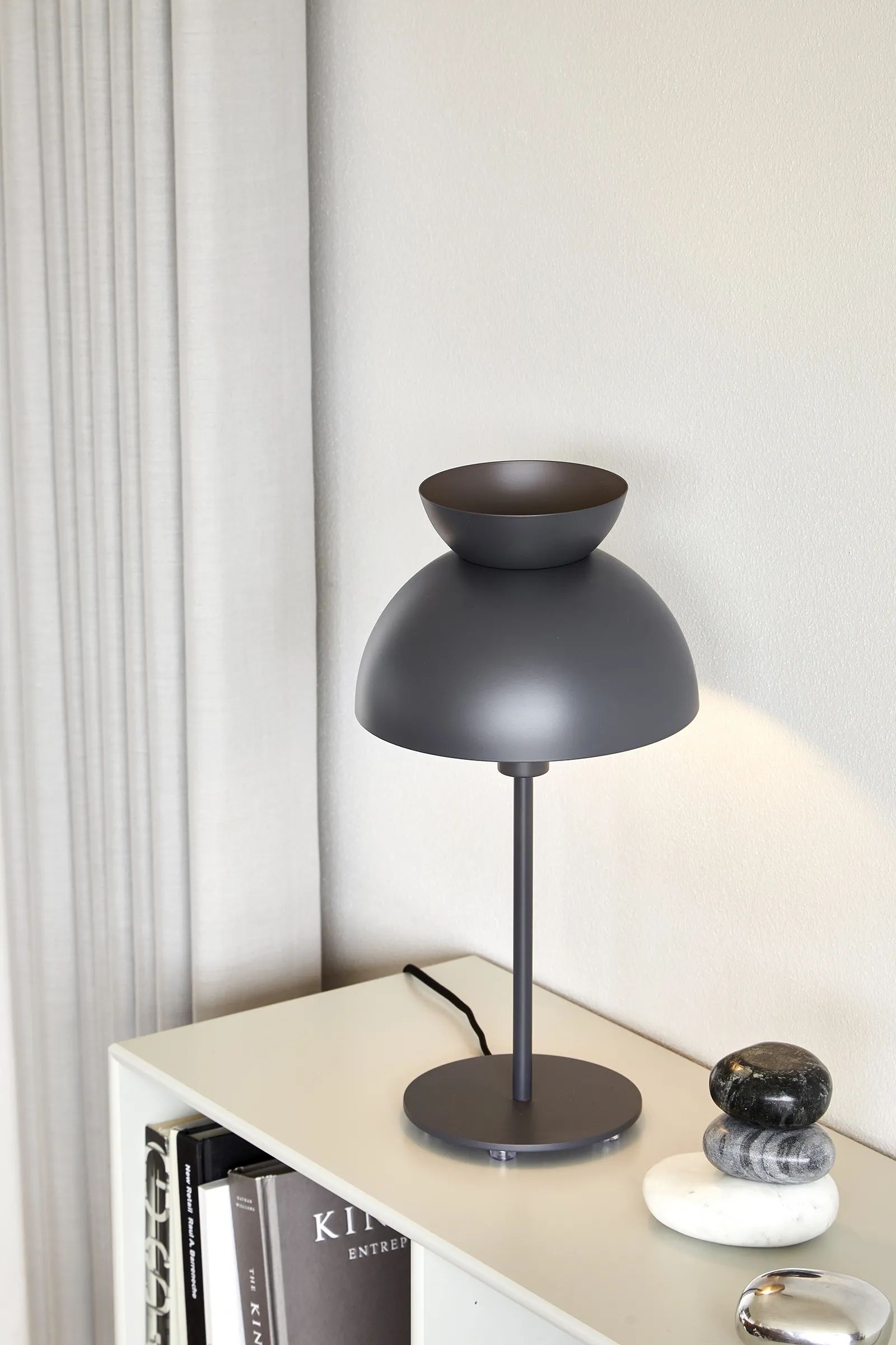 FRANDSEN Bordlamper Butterfly Bordlampe i mat stålblå, 2