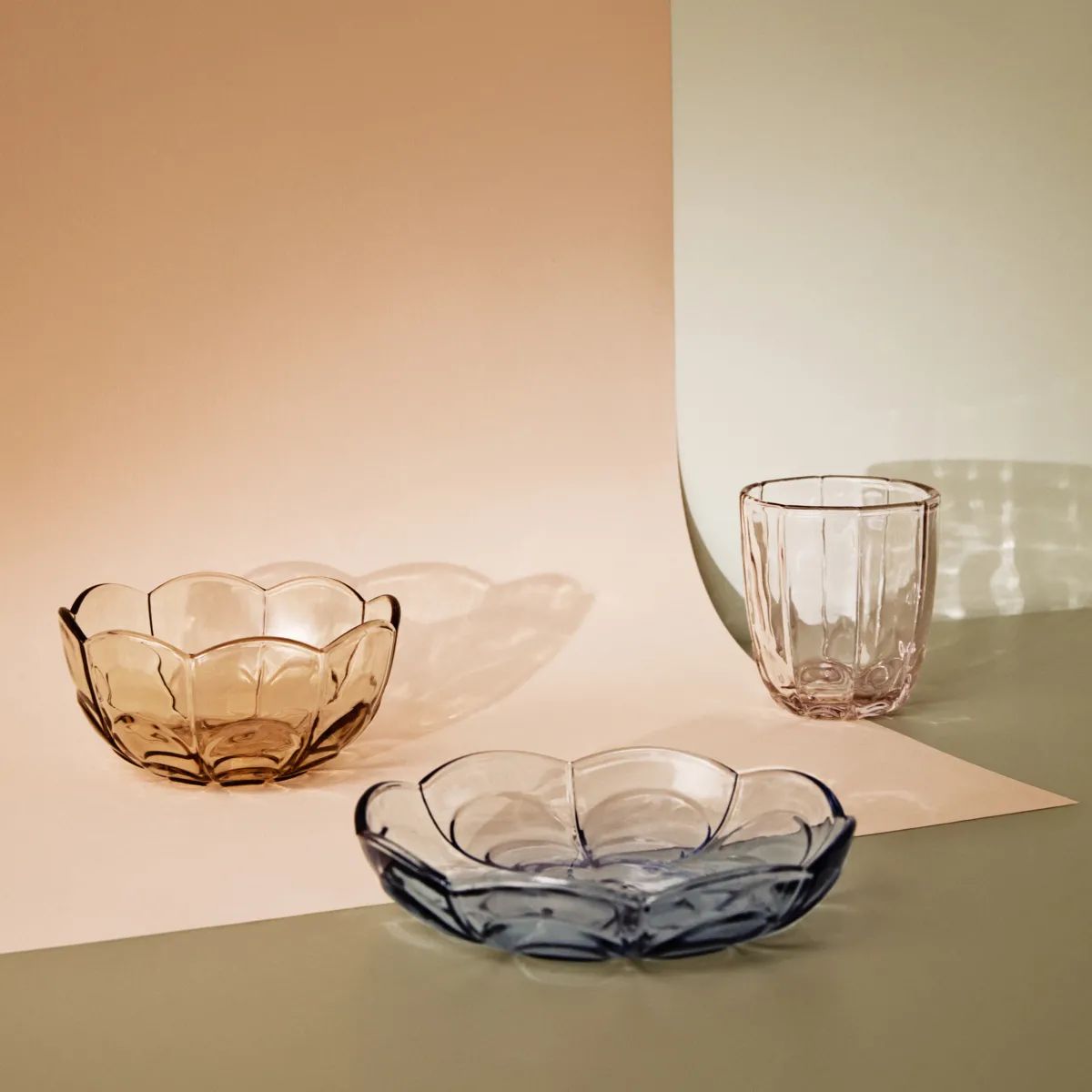 Holmegaard Serveringsskåle Lily Serveringsskål i Blue Iris, 2