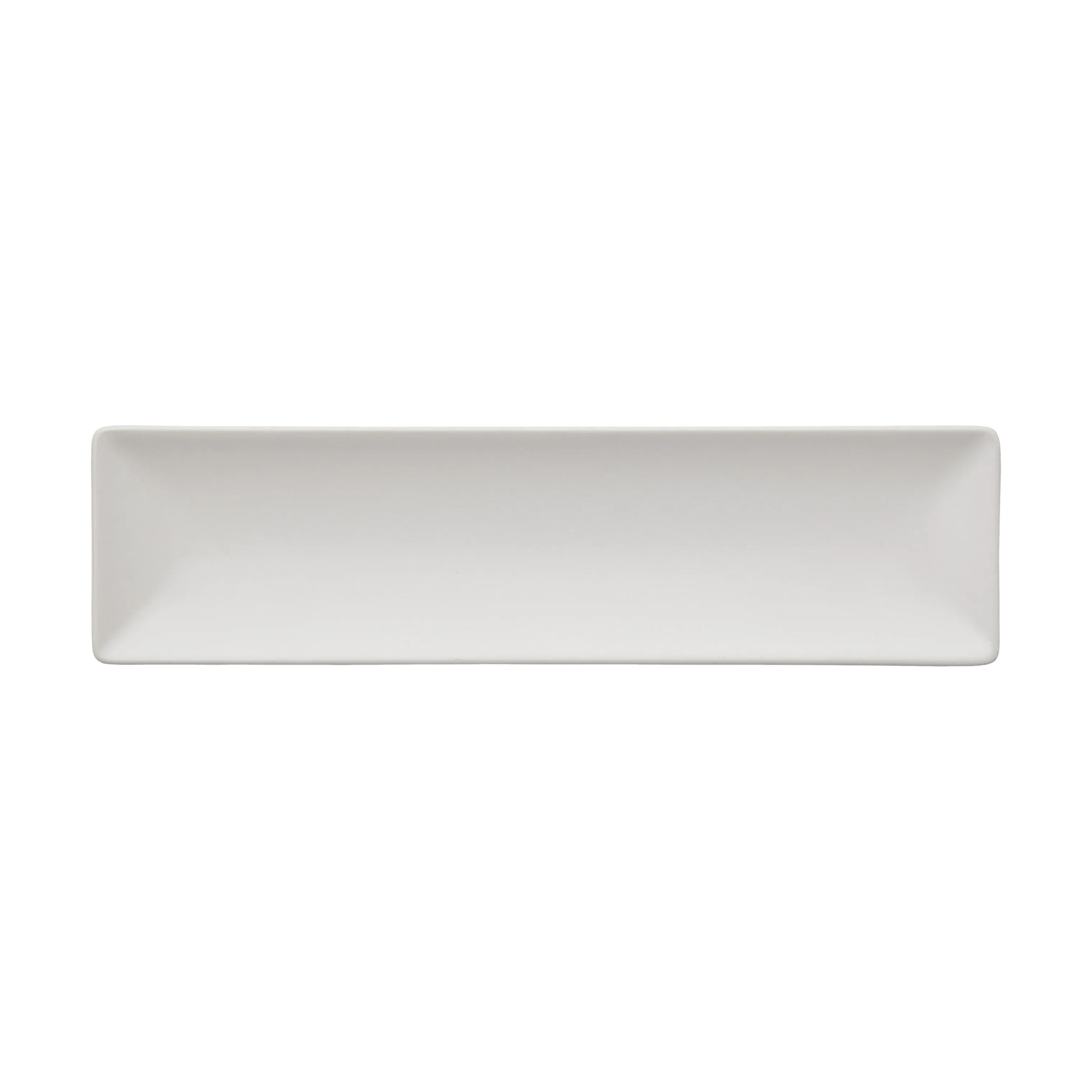 Aida Middagstallerkener Quadro Rektangulær Tallerken i Hvid, B8 x L31 cm, 1