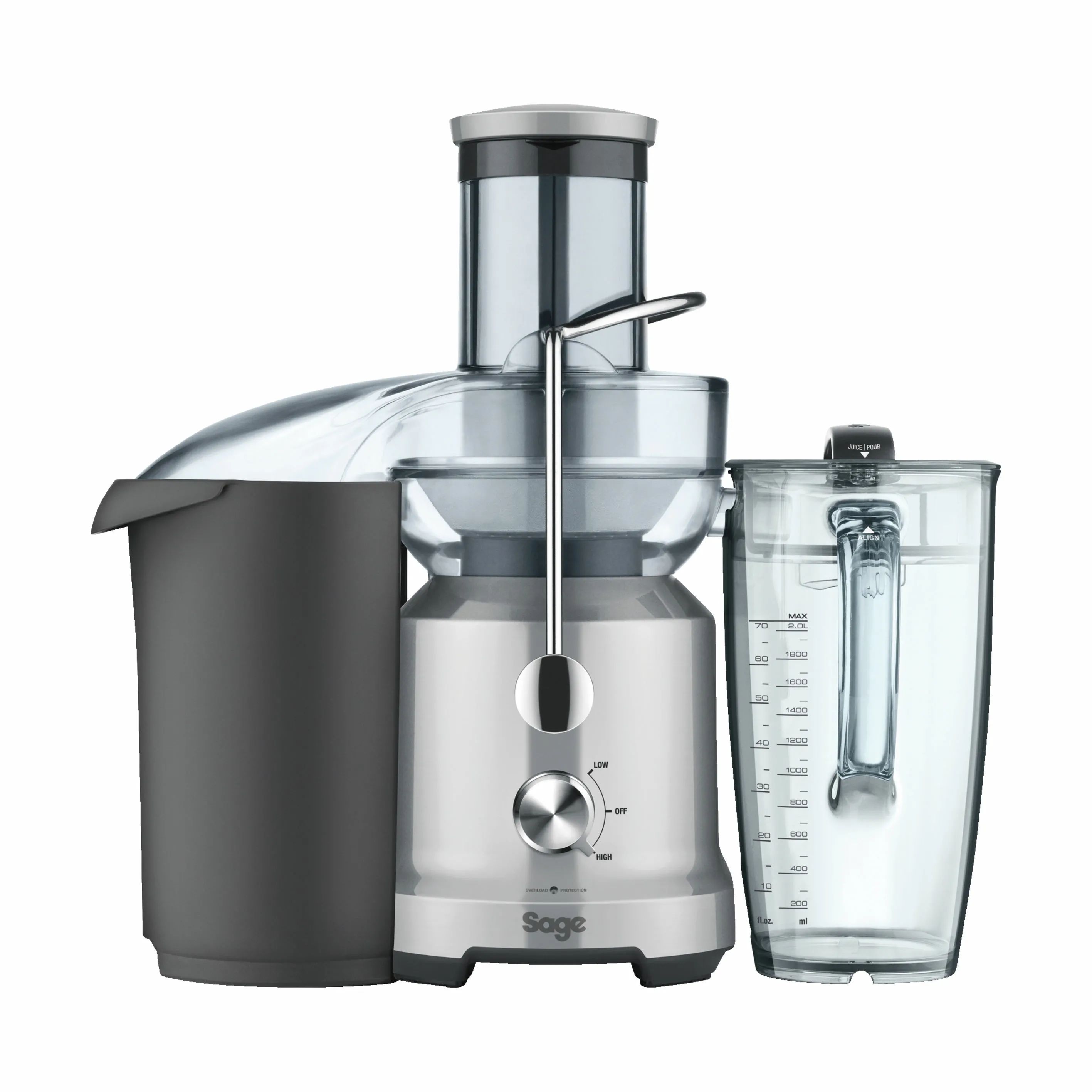 Sage Juicepressere Nutri Cold Juicer i Sølvfarvet, 1