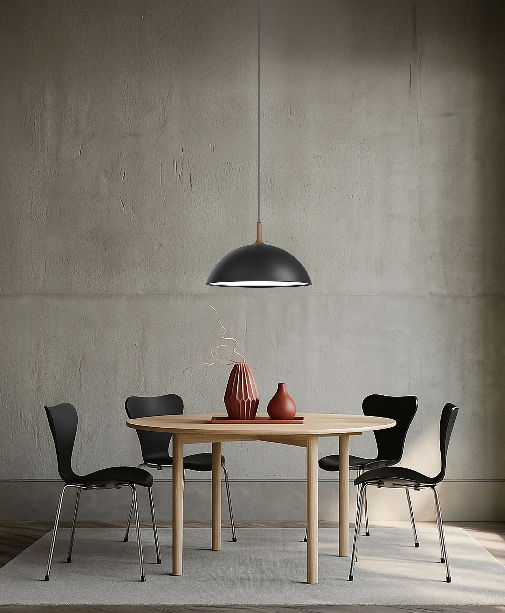 Herstal Pendler Bloom Bowl Pendel i Sort, 2