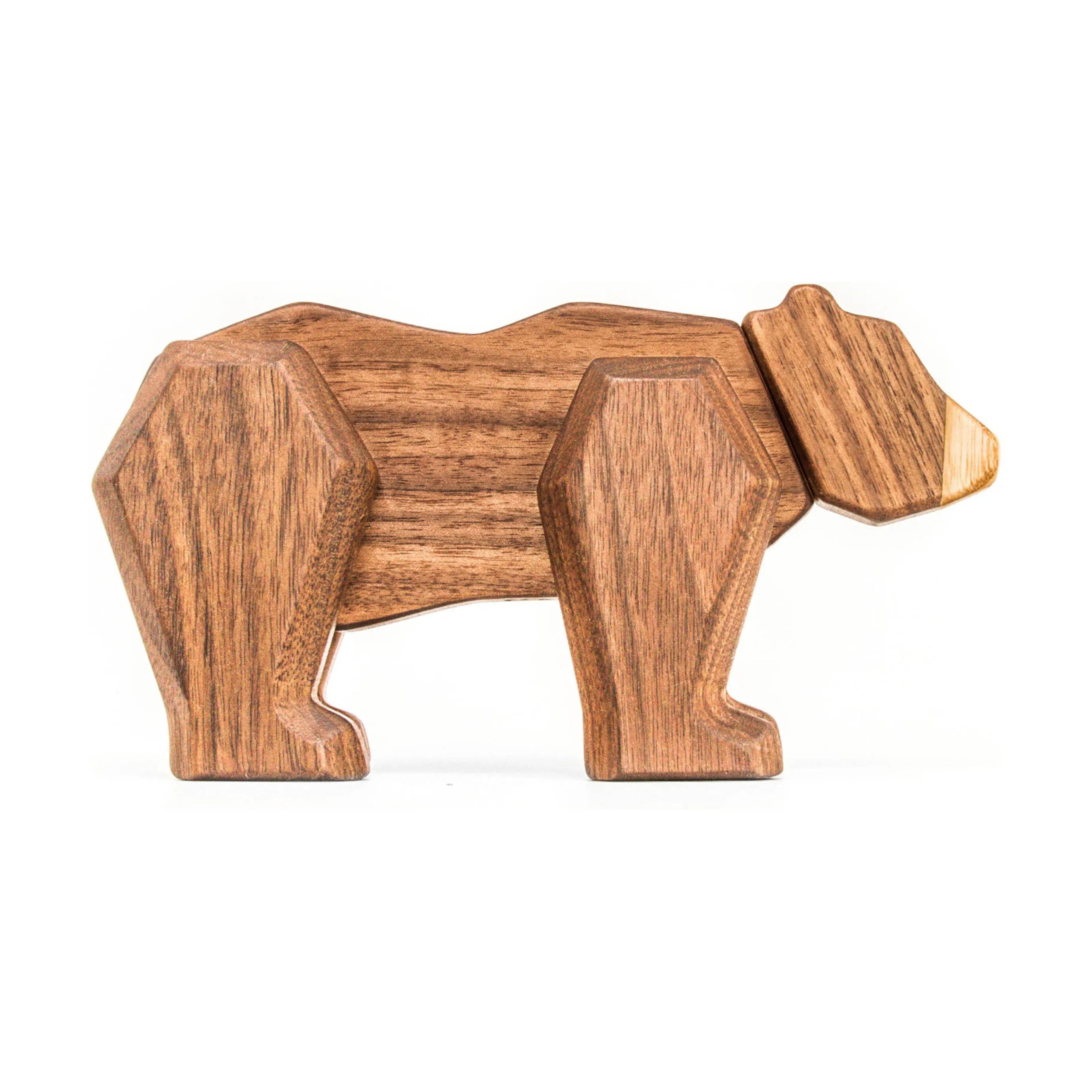 FableWood Dyrefigurer Bjørn i Træ, 1