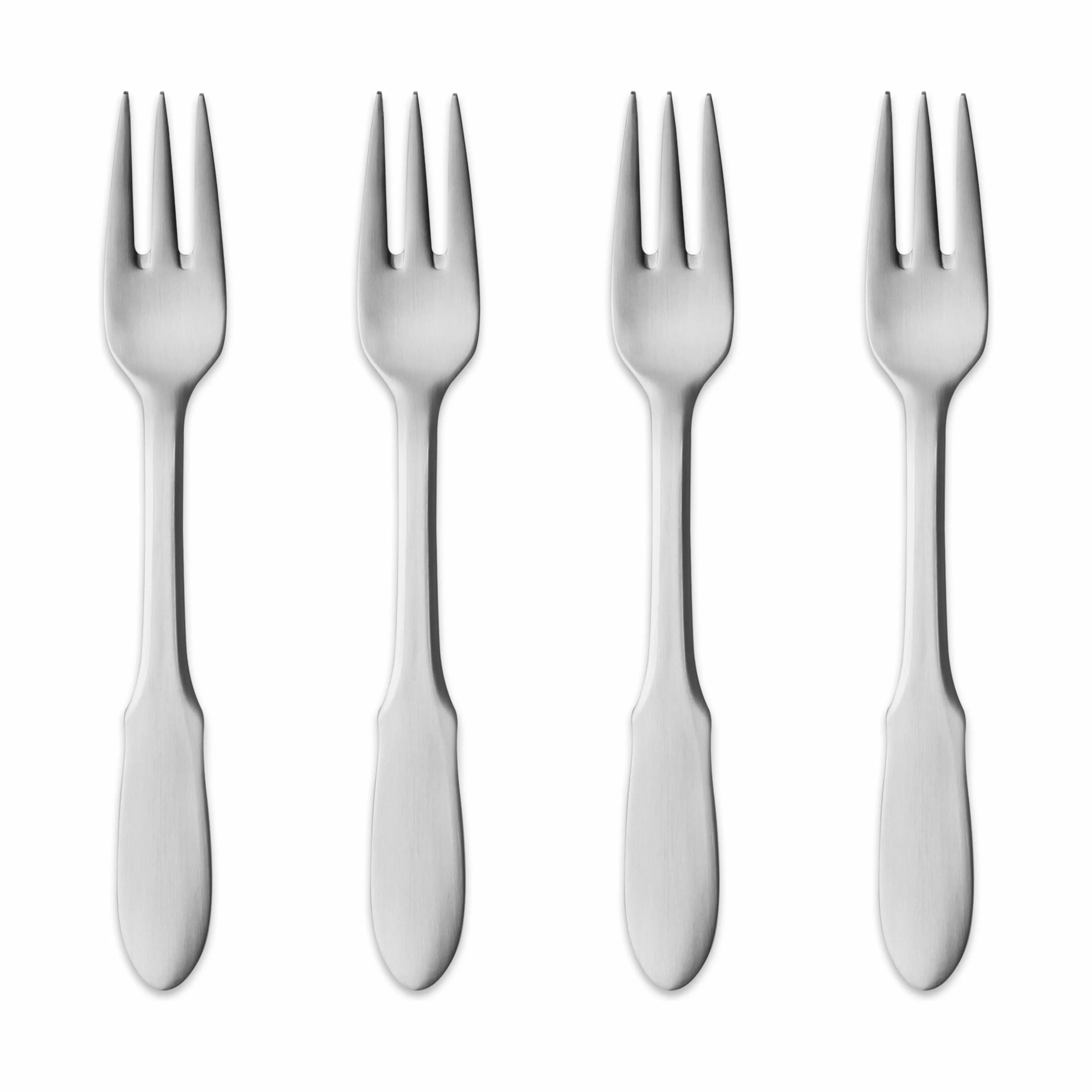 Georg Jensen Kagegafler Mitra GJ Mitra Kagegaffel - 4 stk. i Sølvfarvet, 1