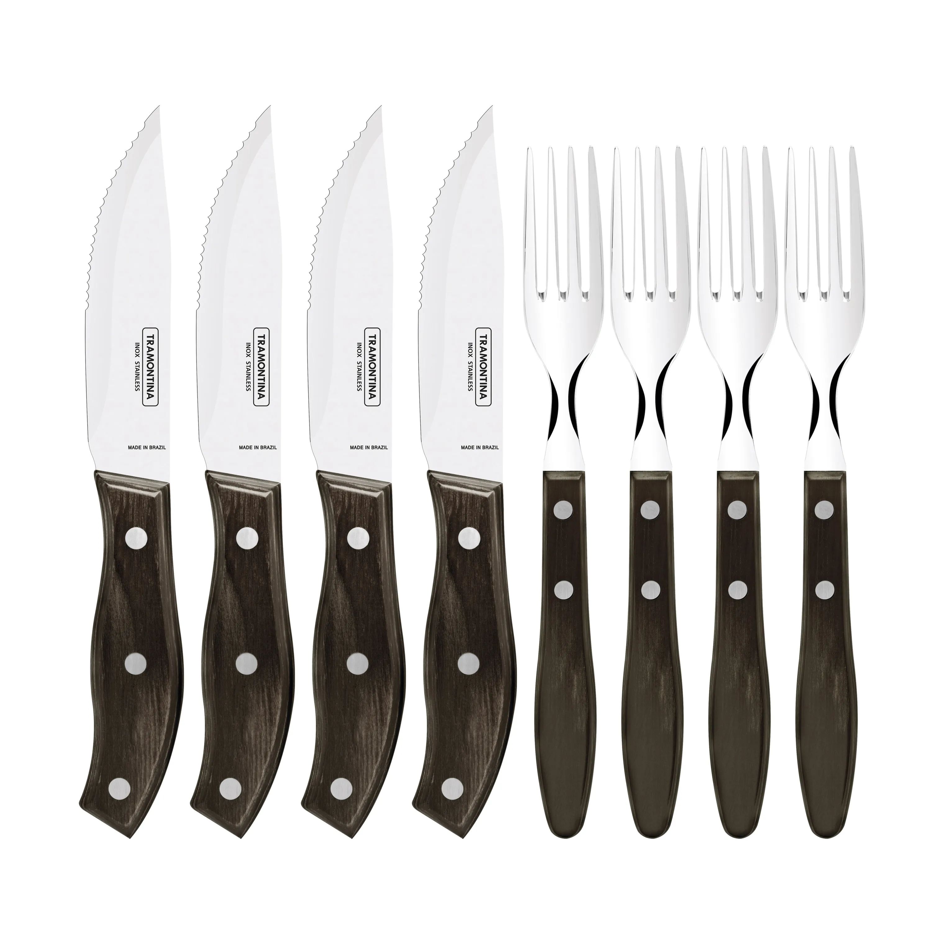 Tramontina Bestiksæt Churrasco Jumbo Grillbestik - 8 dele i natur, 1