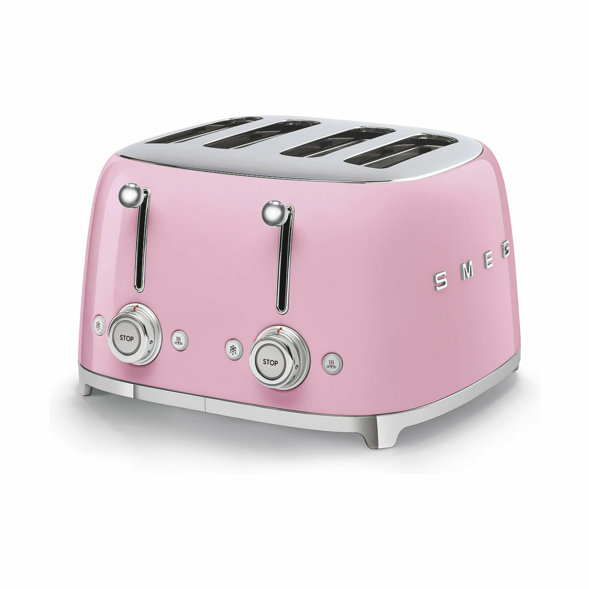 Smeg Brødristere 50's Style Brødrister TSF03PKEU i Rosa, 33 cm, 4