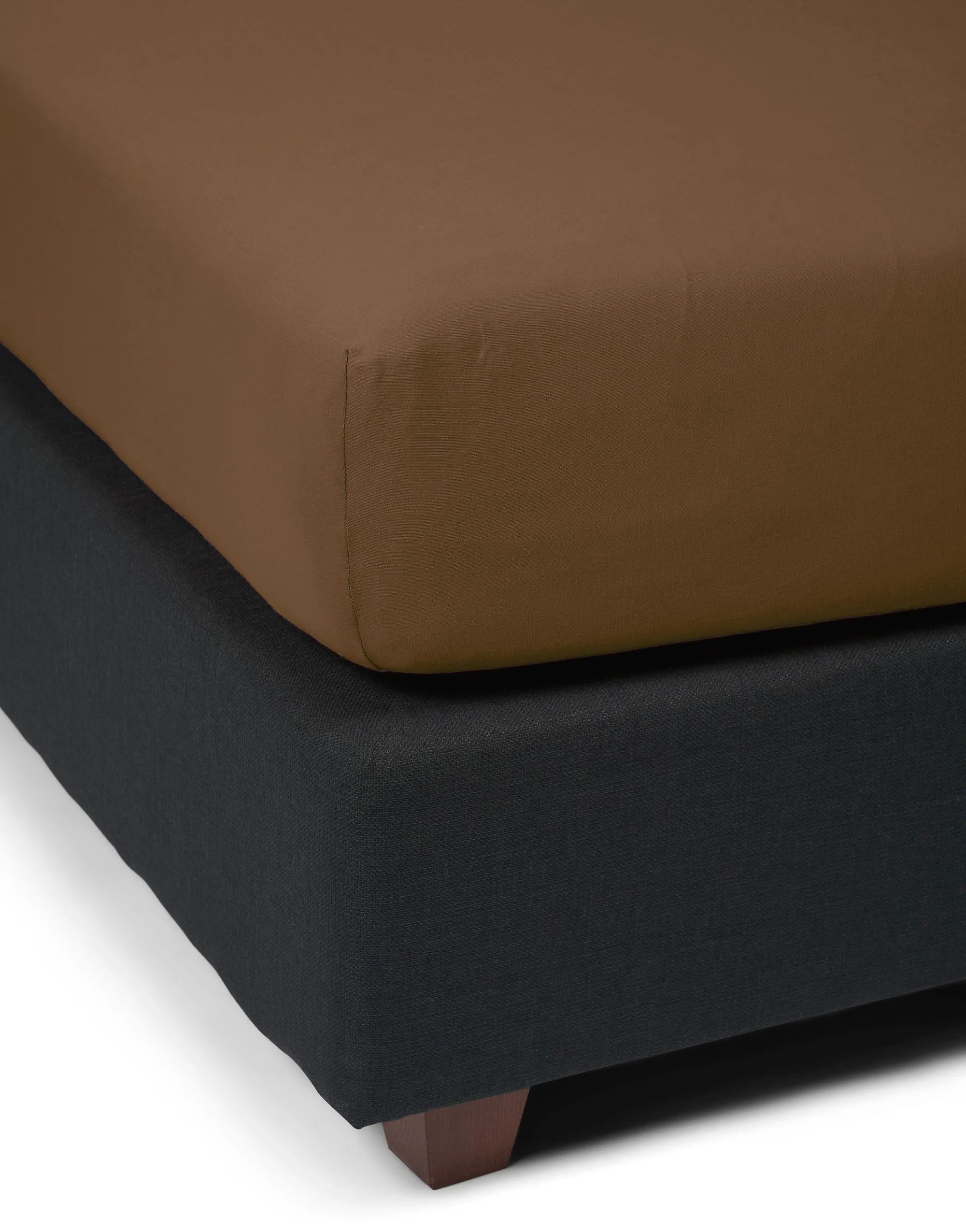 Essenza Lagner The Perfect Organic Jersey Organic Jersey Boxlagen i Cafe Noir , B160 x L220 cm, 2