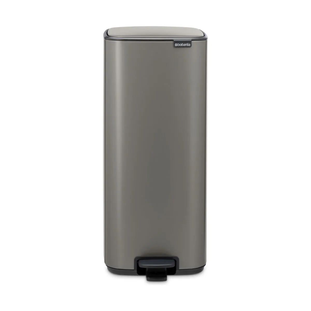 Brabantia Pedalspande Bo Pedalspand i Platinum, 30 L, 1