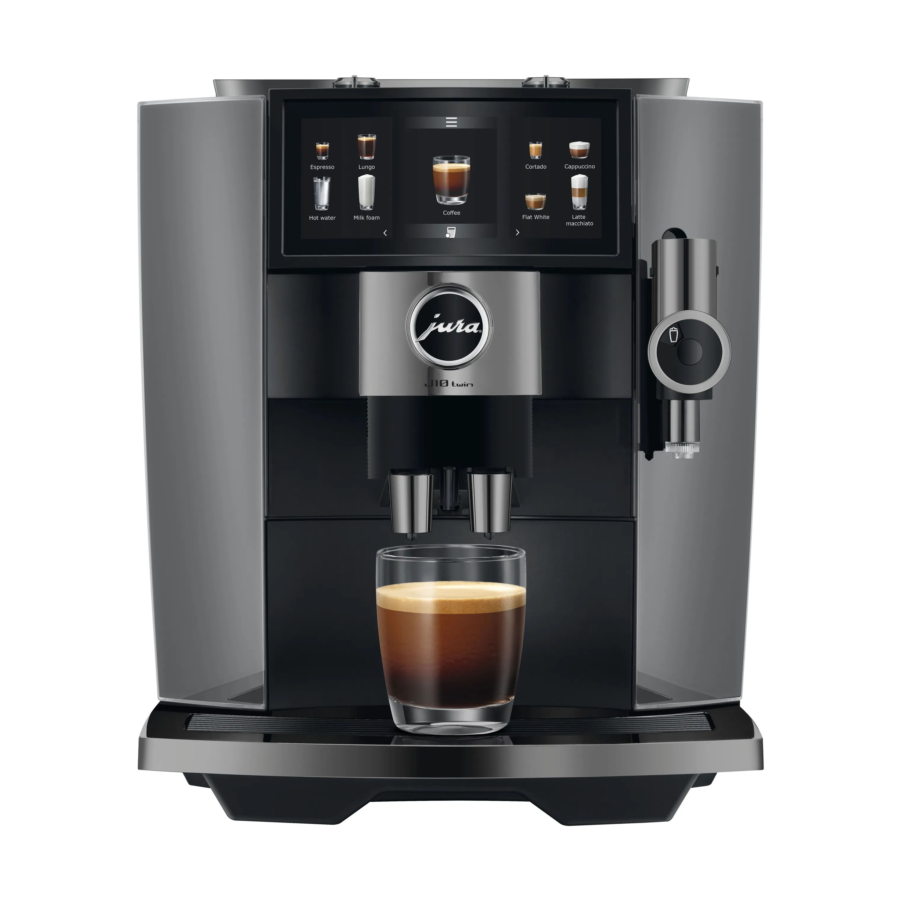 JURA Espressomaskiner J10 Twin (EA) J10 Twin EA Espressomaskine i Diamond Onyx, 1