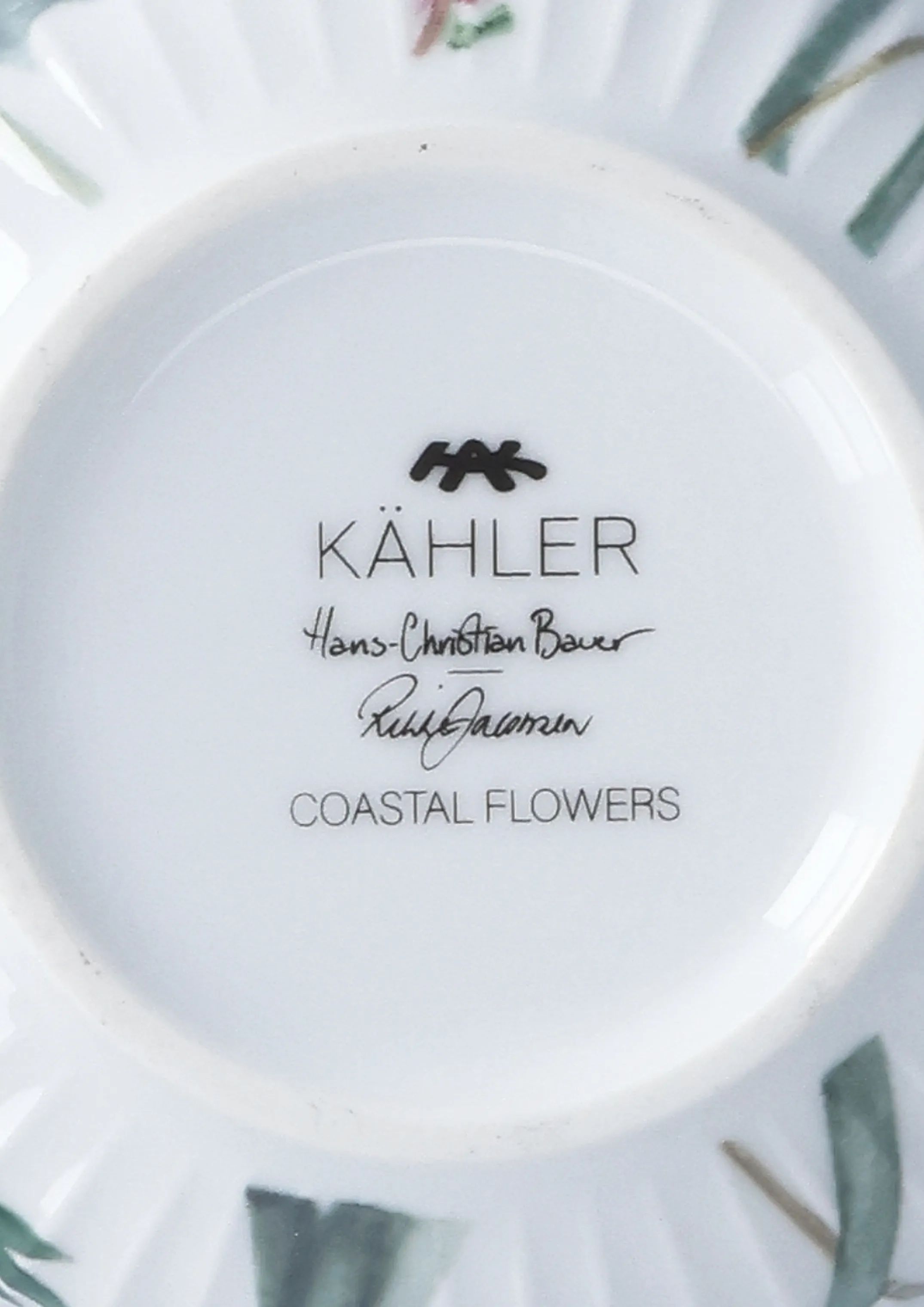 Kähler Skåle Hammershøi Sommer Skål i Coastal Flower, 12 cm, 5