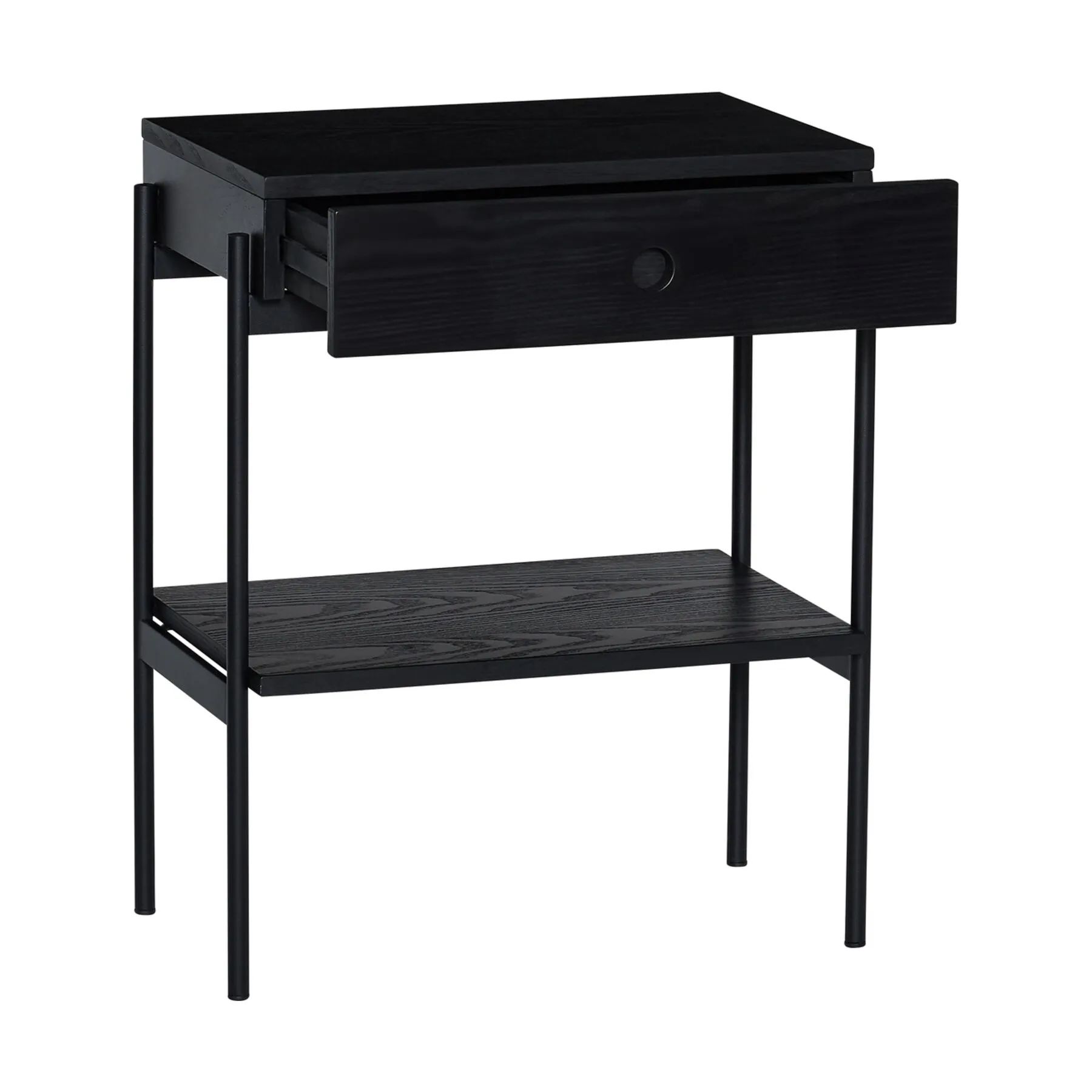 Hübsch Sengeborde Noir Sengebord i Sort, 3