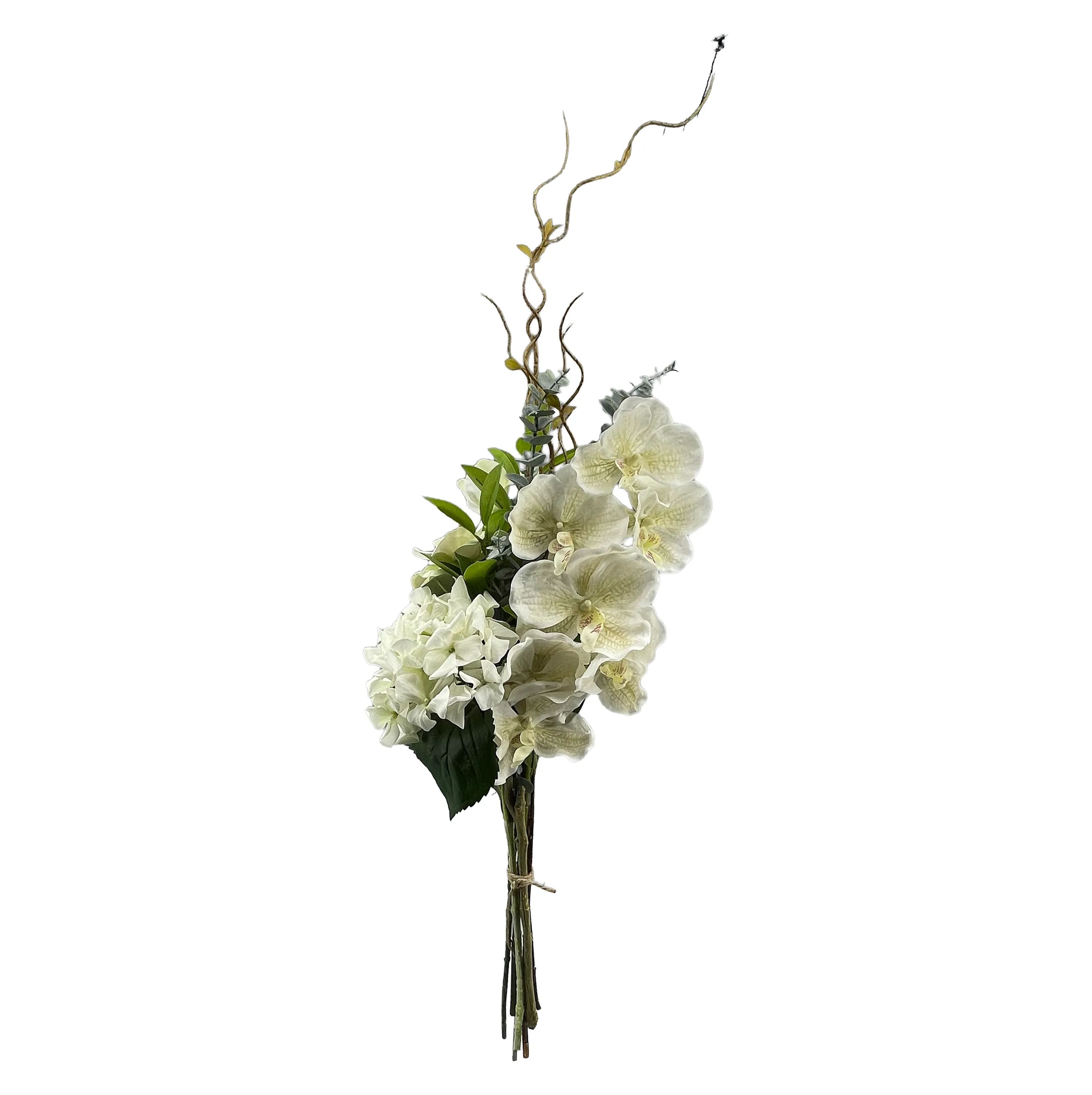 everbloom Kunstige blomster Kunstig Real Touch Blomsterbuket i Hvid, 1