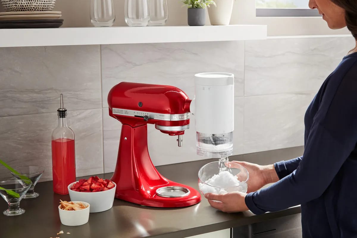 KitchenAid Tilbehør til røremaskiner Shave Ice Maskine i Hvid, 2