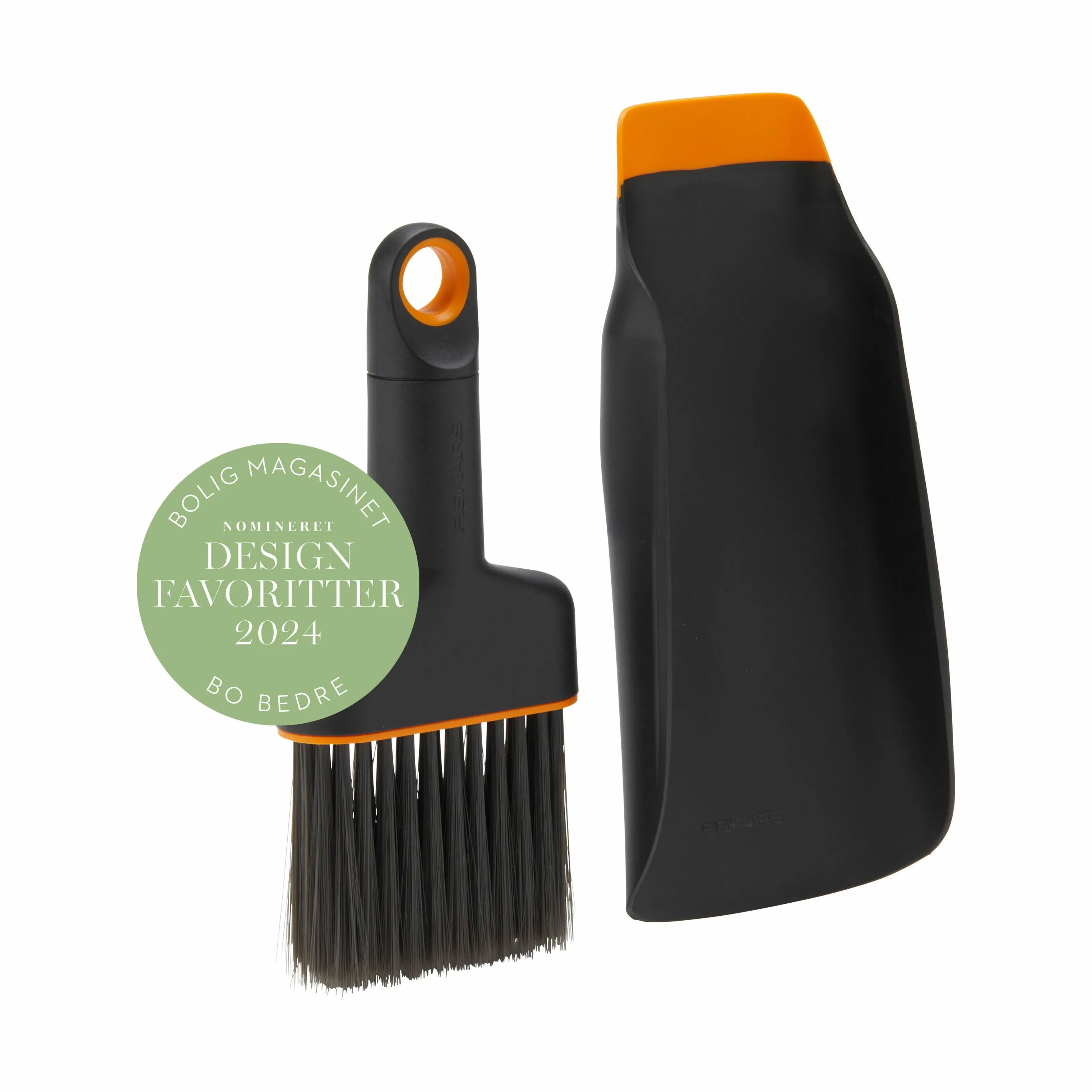 Fiskars Garden Haveredskaber Plant Care 2-i-1 Planteske og Børste i Sort/orange, 1