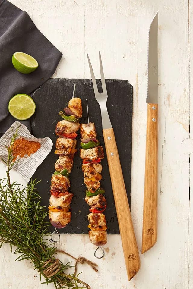 Jean Dubost Grillredskaber BBQ sæt - 3 dele i Natur, 2